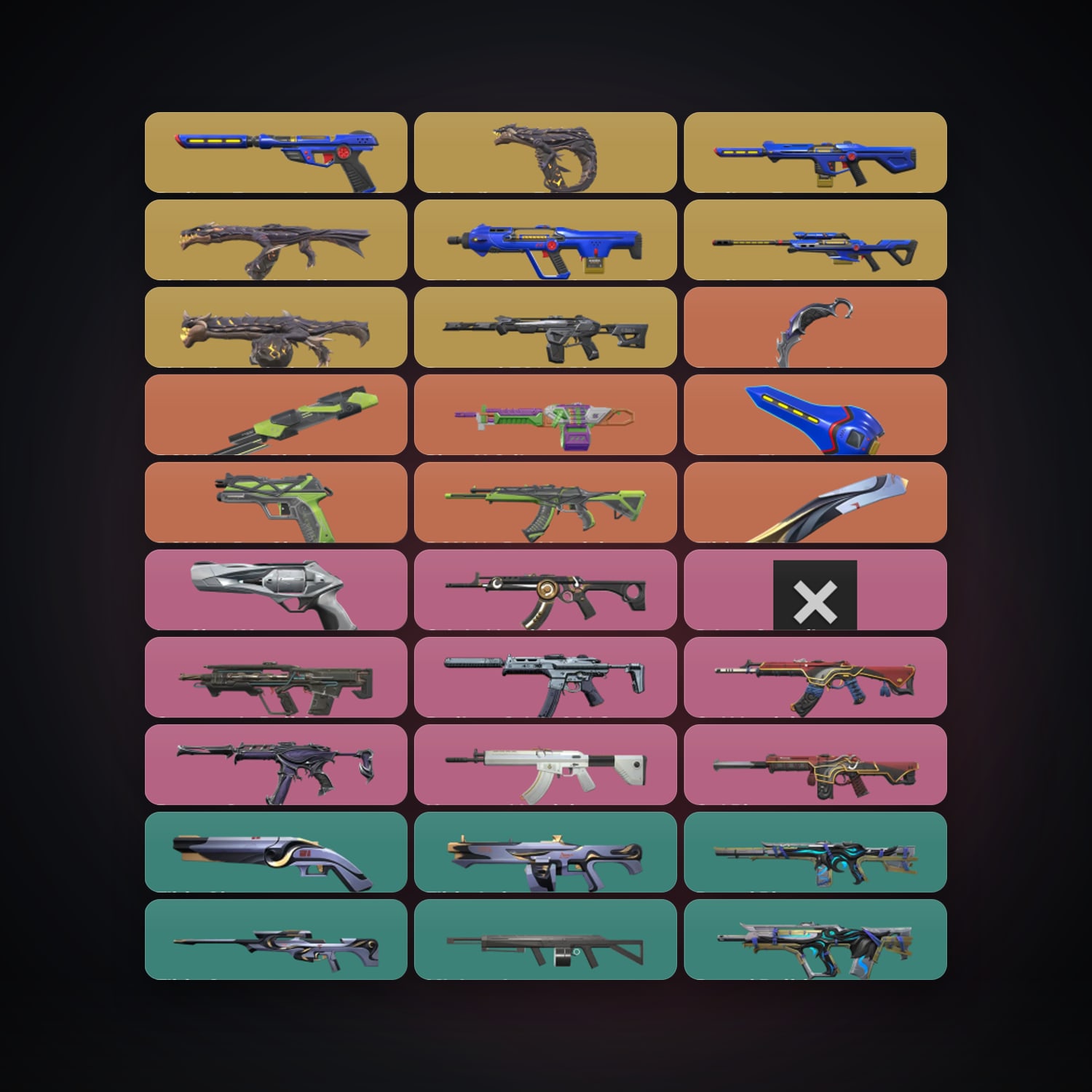 AP locker — 4 knives, 65 skins, lvl 44 — HabibiAccounts