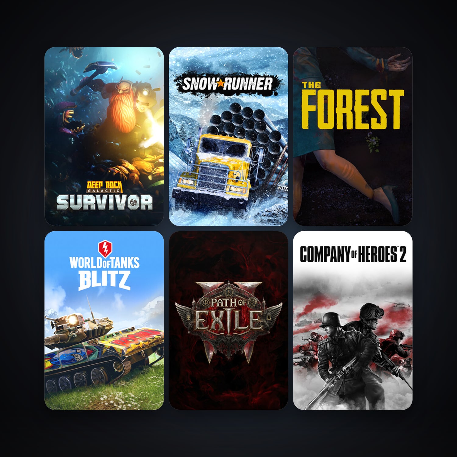 Company of Heroes 2 + The Forest, 24 games, clean — HabibiAccounts