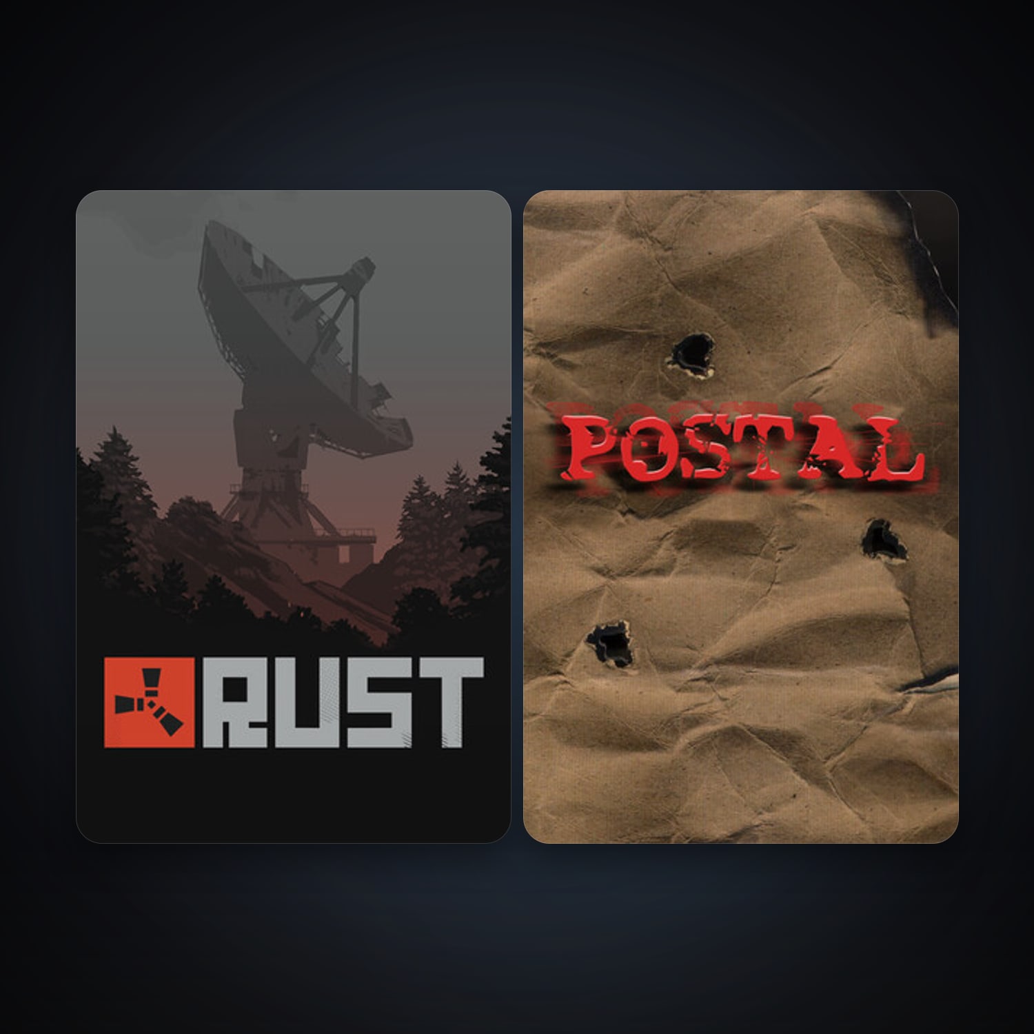 POSTAL + Rust, 16 games, clean — HabibiAccounts