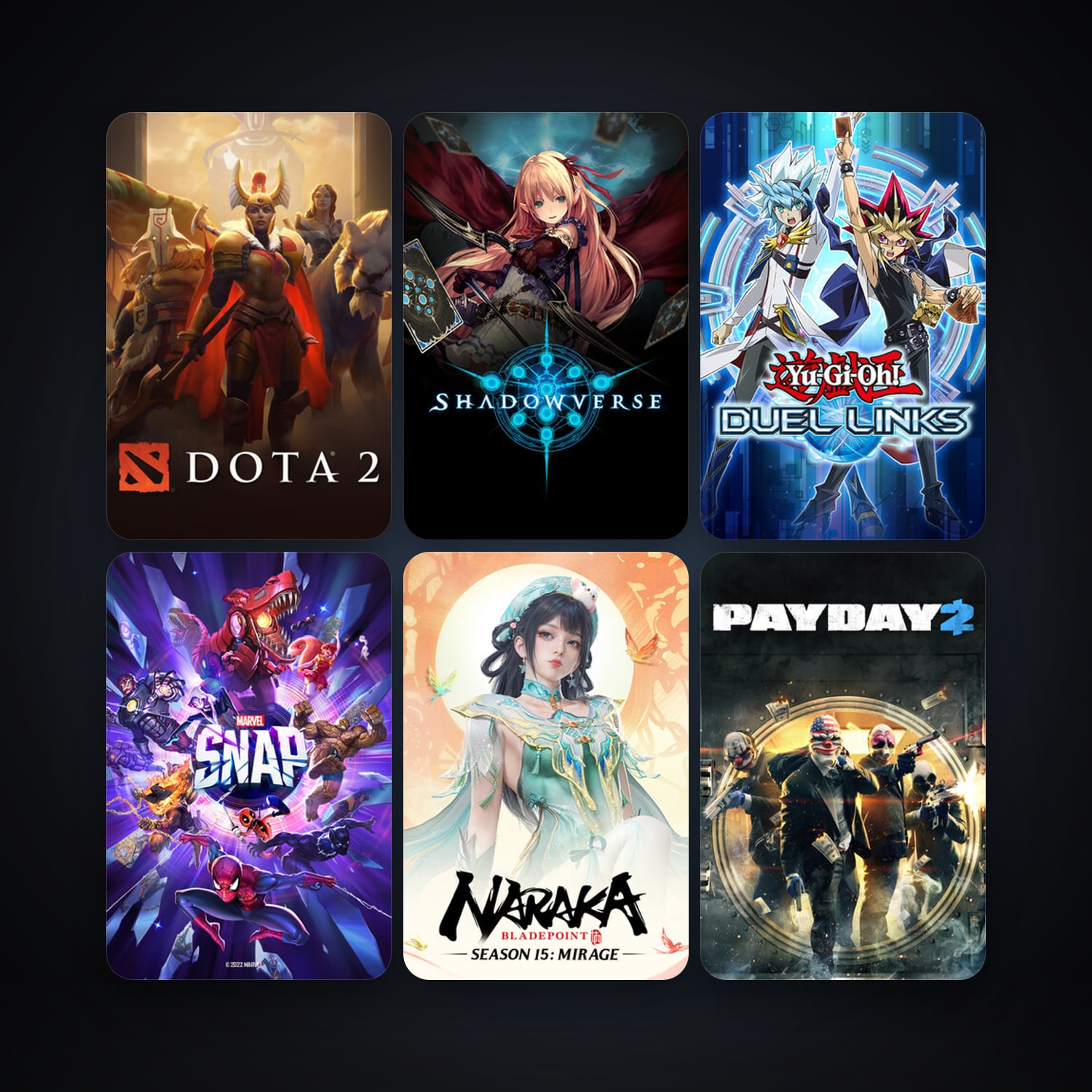 Dota 2 + PAYDAY 2, 7 games, clean — HabibiAccounts