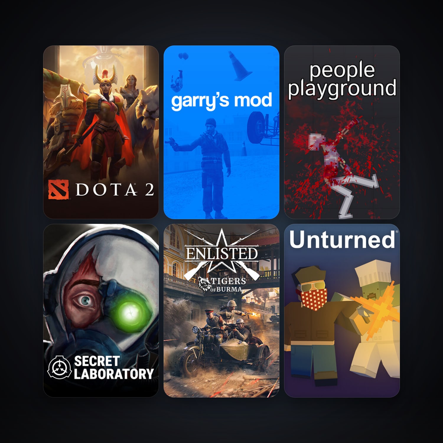 Dota 2 + Garry's Mod, 24 games, clean — HabibiAccounts