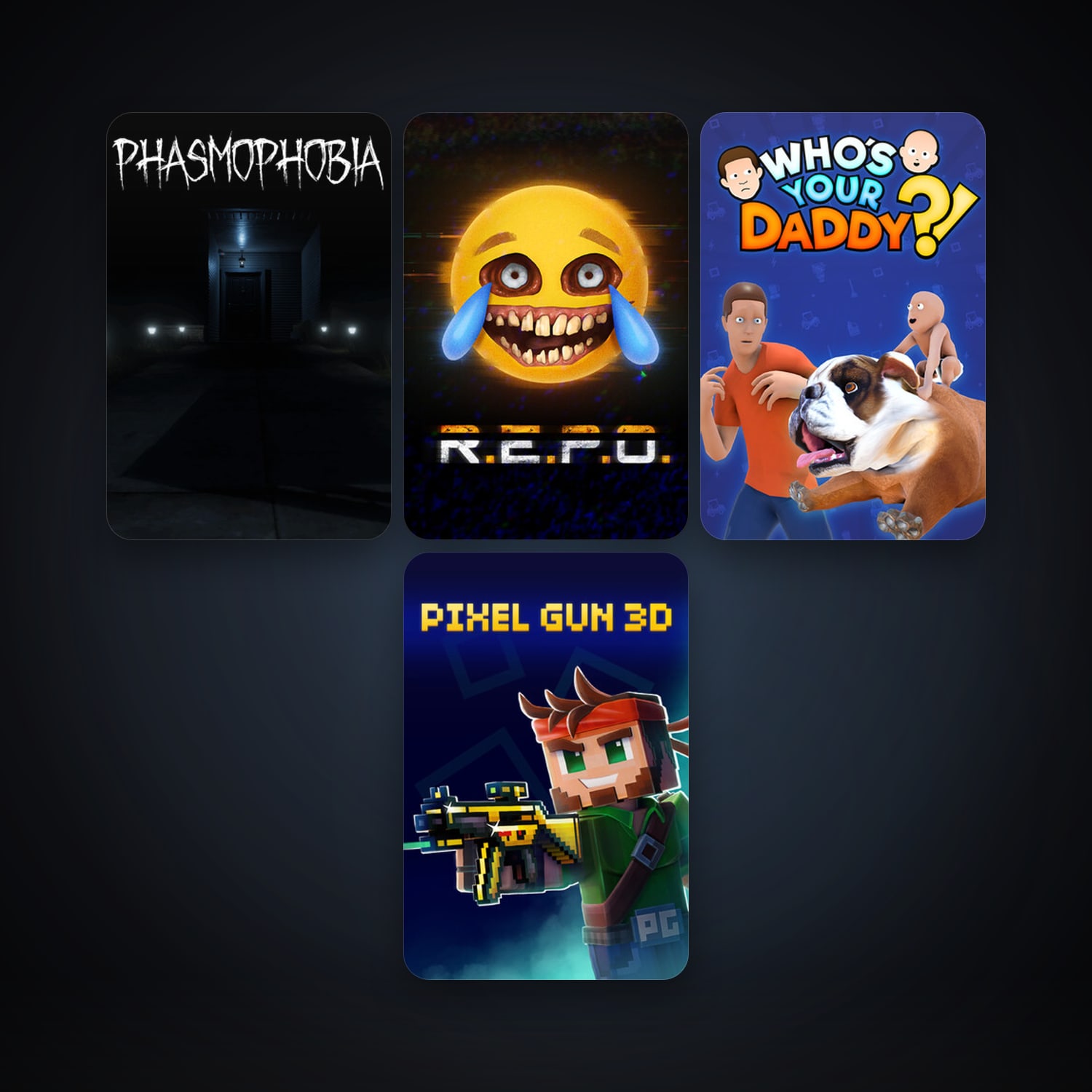 Who's Your Daddy + Phasmophobia, 6 games, clean — HabibiAccounts