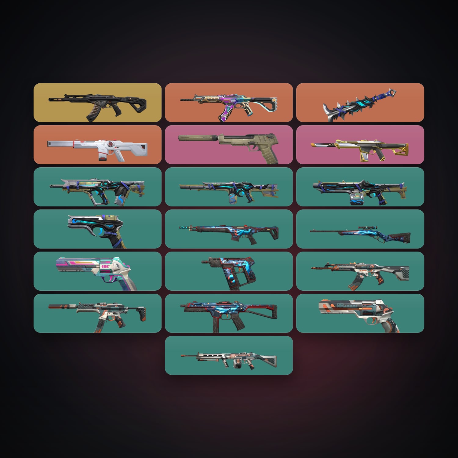 AP Diamond 2 locker — 1 knives, 19 skins, lvl 141 — HabibiAccounts