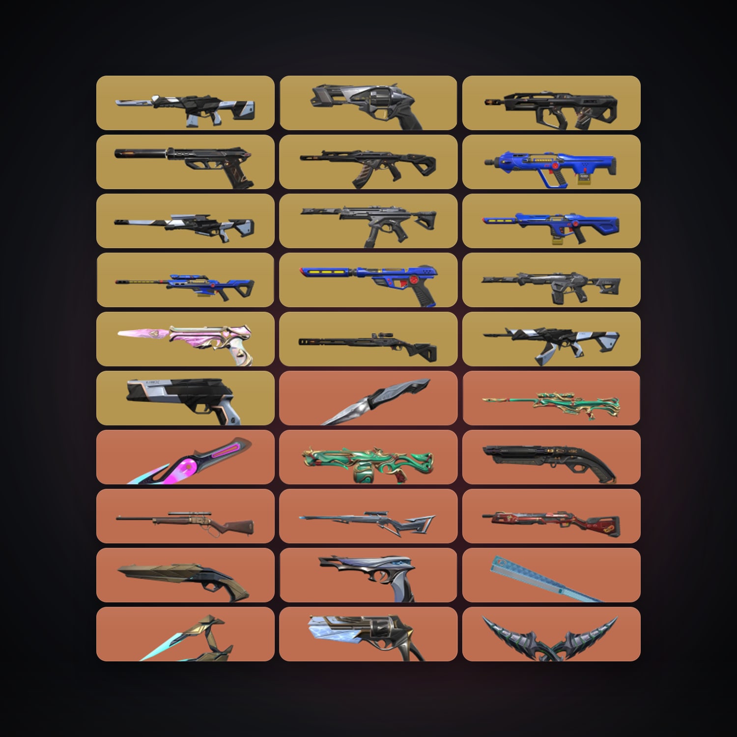EU Plat 1 locker — 39 knives, 366 skins, lvl 300 — HabibiAccounts