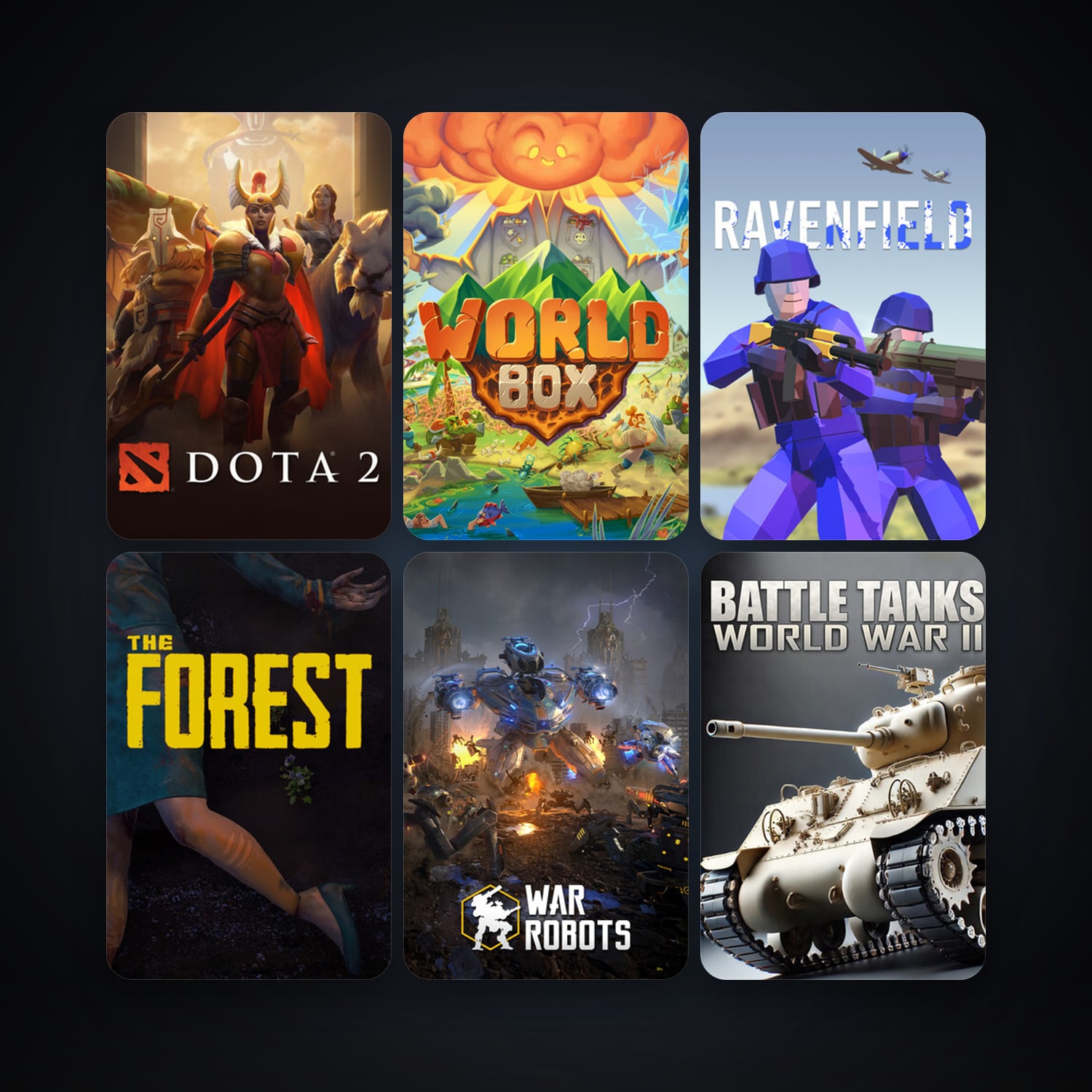Dota 2 + The Forest, 16 games, clean — HabibiAccounts