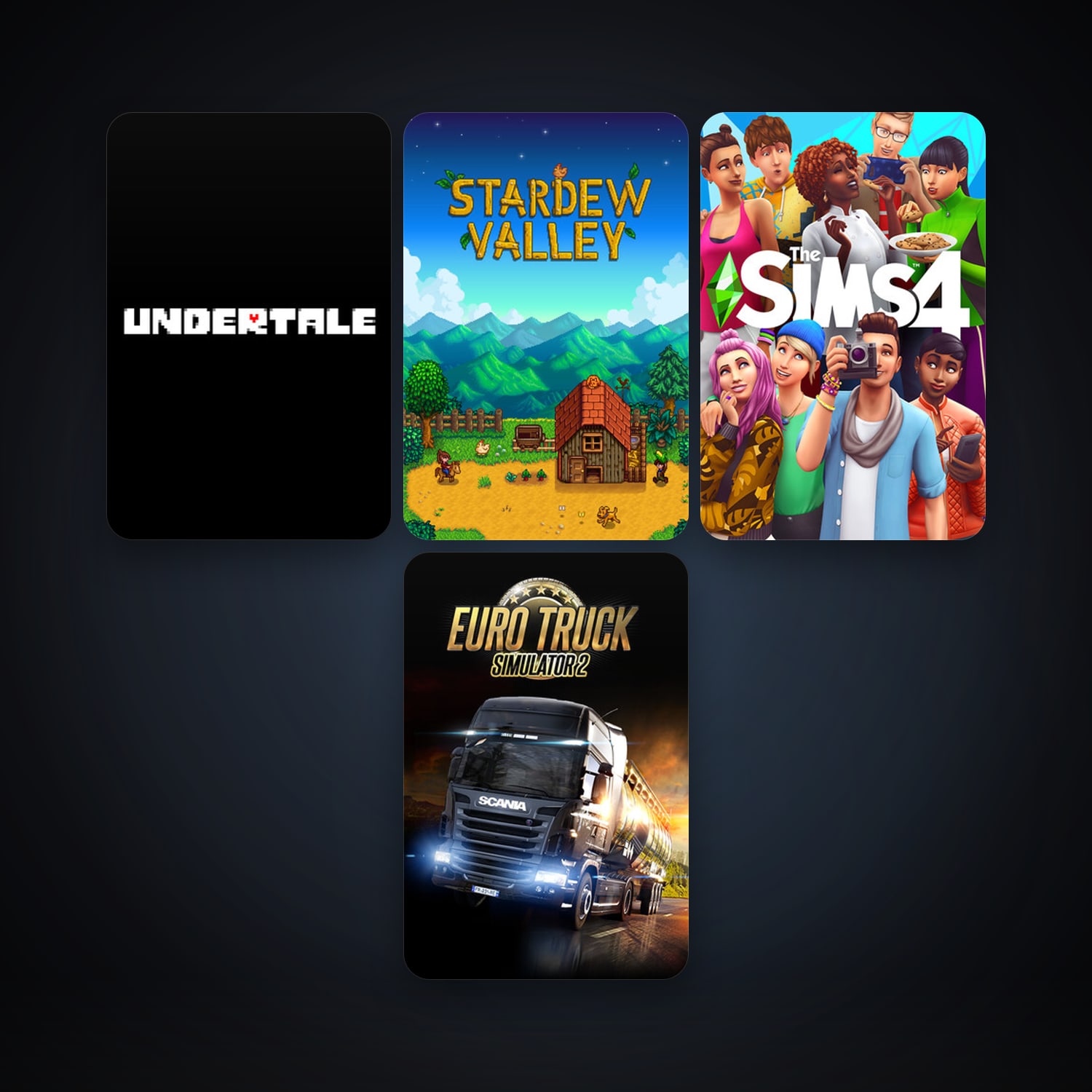 Euro Truck Simulator 2 + Undertale, 7 games, clean — HabibiAccounts