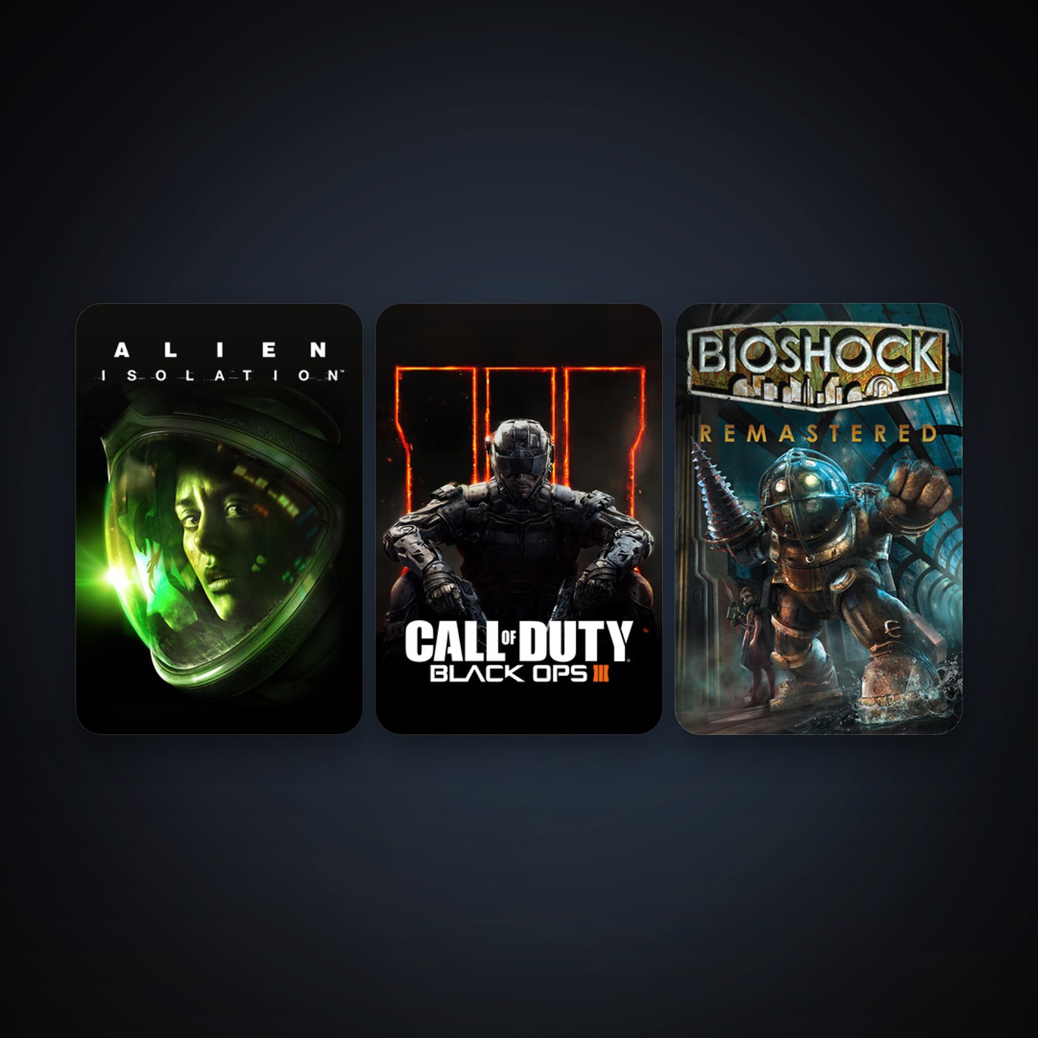 Alien: Isolation + Call of Duty: Black Ops III, 4 games, clean — HabibiAccounts