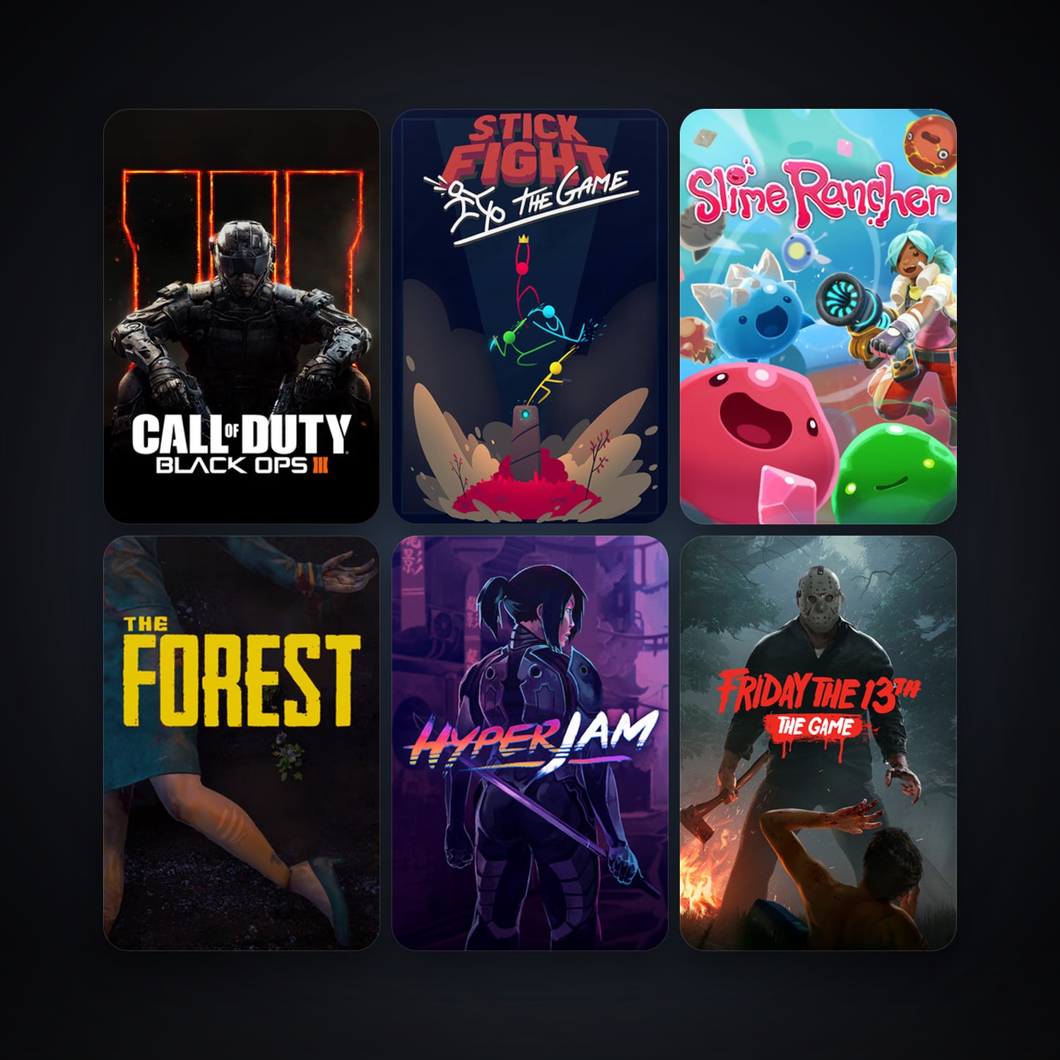 The Forest + Call of Duty: Black Ops III, 9 games, clean — HabibiAccounts