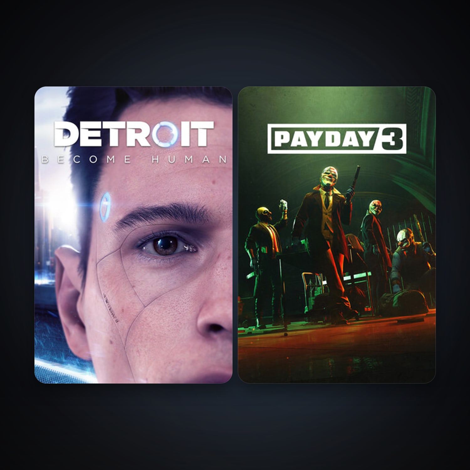 Detroit: Become Human + PAYDAY 3, 4 games, clean — HabibiAccounts