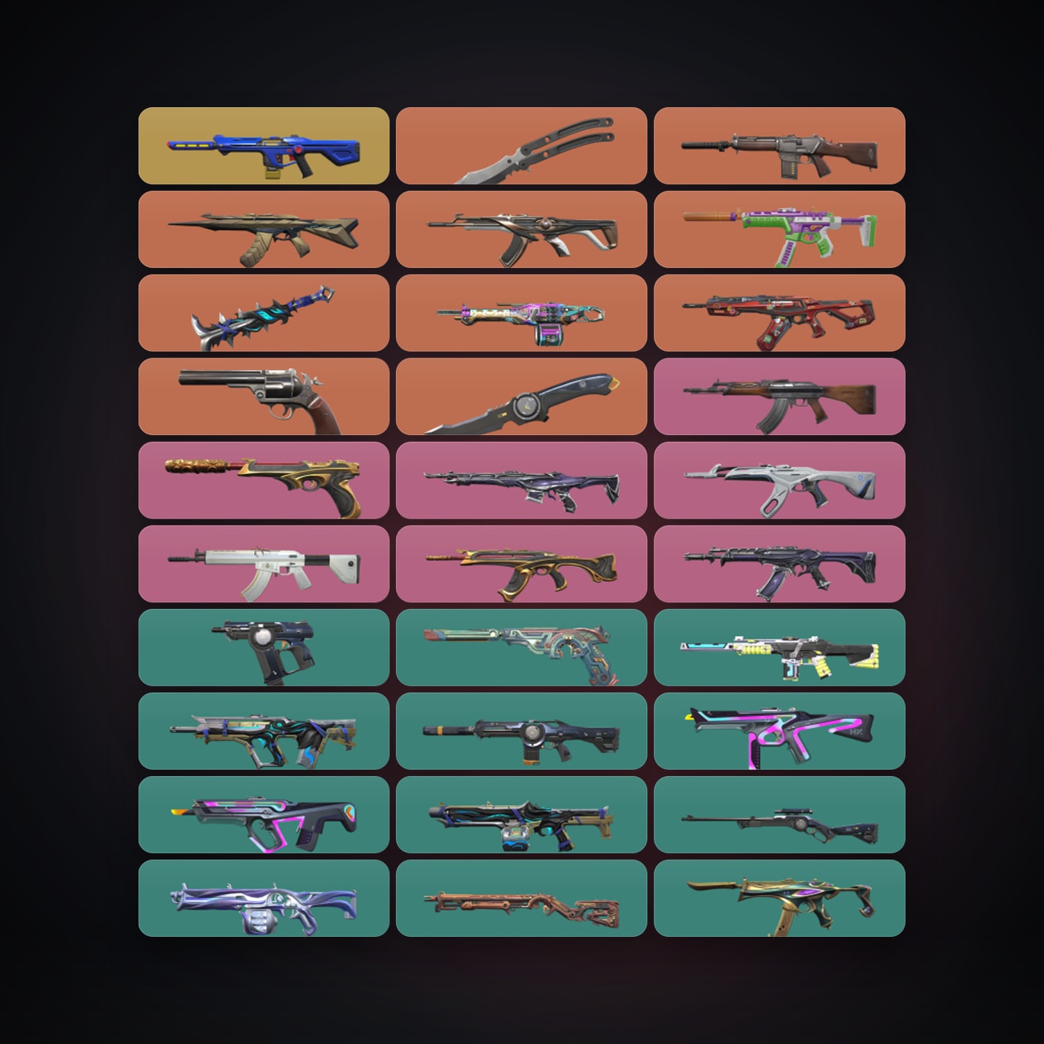 AP Gold 1 locker — 3 knives, 80 skins, lvl 103 — HabibiAccounts