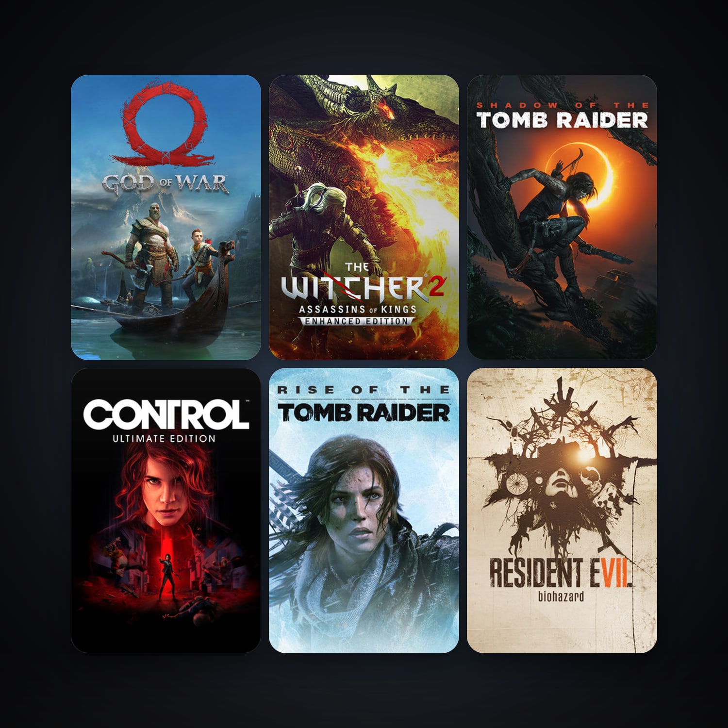 The Witcher 2: Assassins of Kings Enhanced Edition + Assassin's Creed 2 Deluxe Edition, 14 games, clean — HabibiAccounts