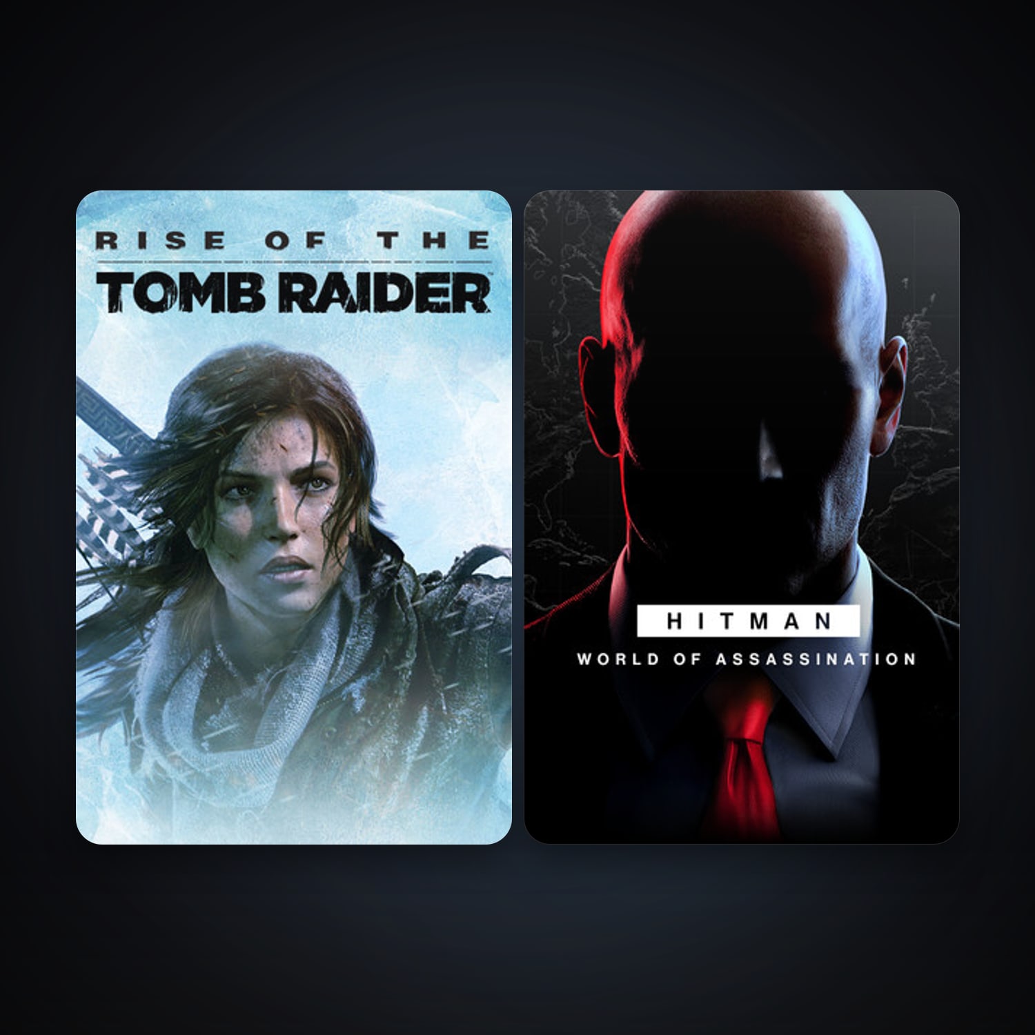 Rise of the Tomb Raider + HITMAN World of Assassination, 2 games, clean — HabibiAccounts