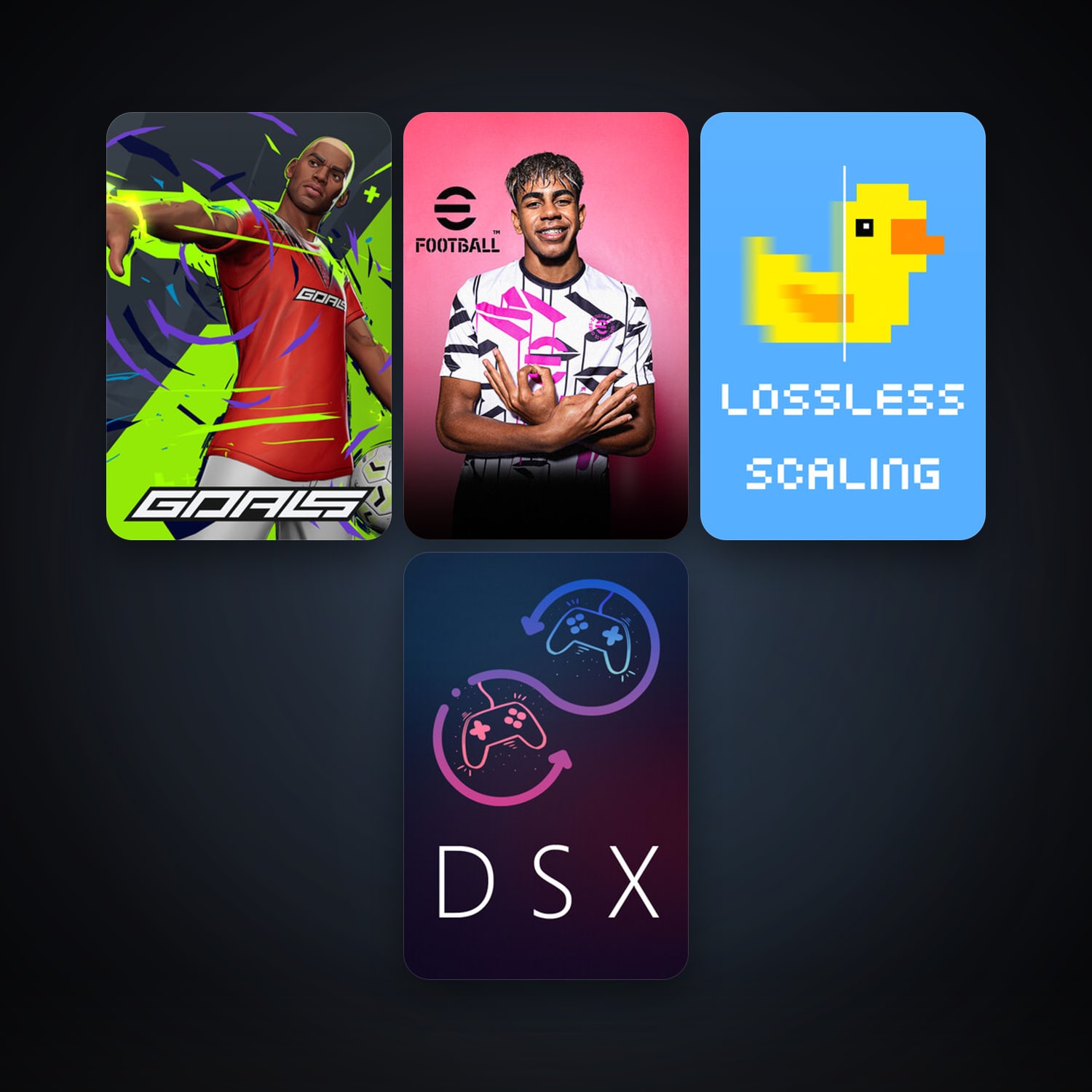 Lossless Scaling + eFootball 2024, 7 games, clean — HabibiAccounts