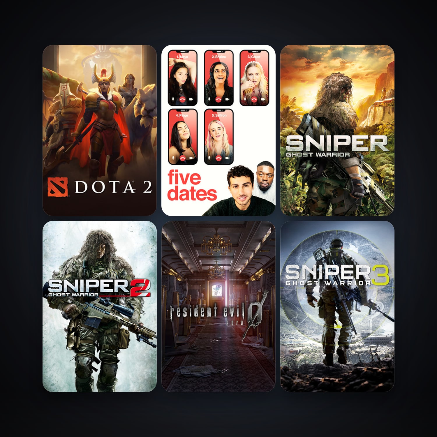 Dota 2 + Sniper: Ghost Warrior, 7 games, clean — HabibiAccounts