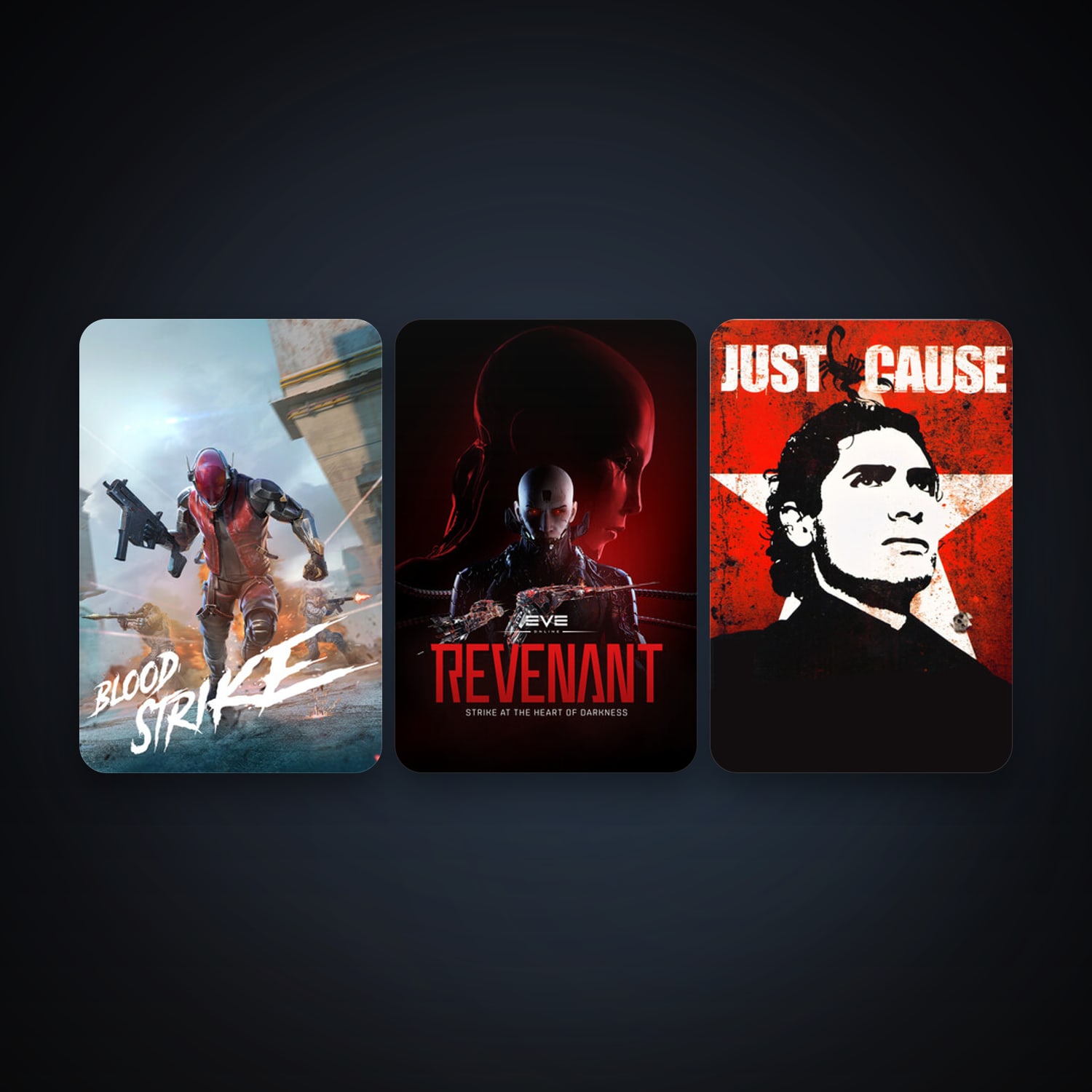 Just Cause + EVE Online, 4 games, clean — HabibiAccounts