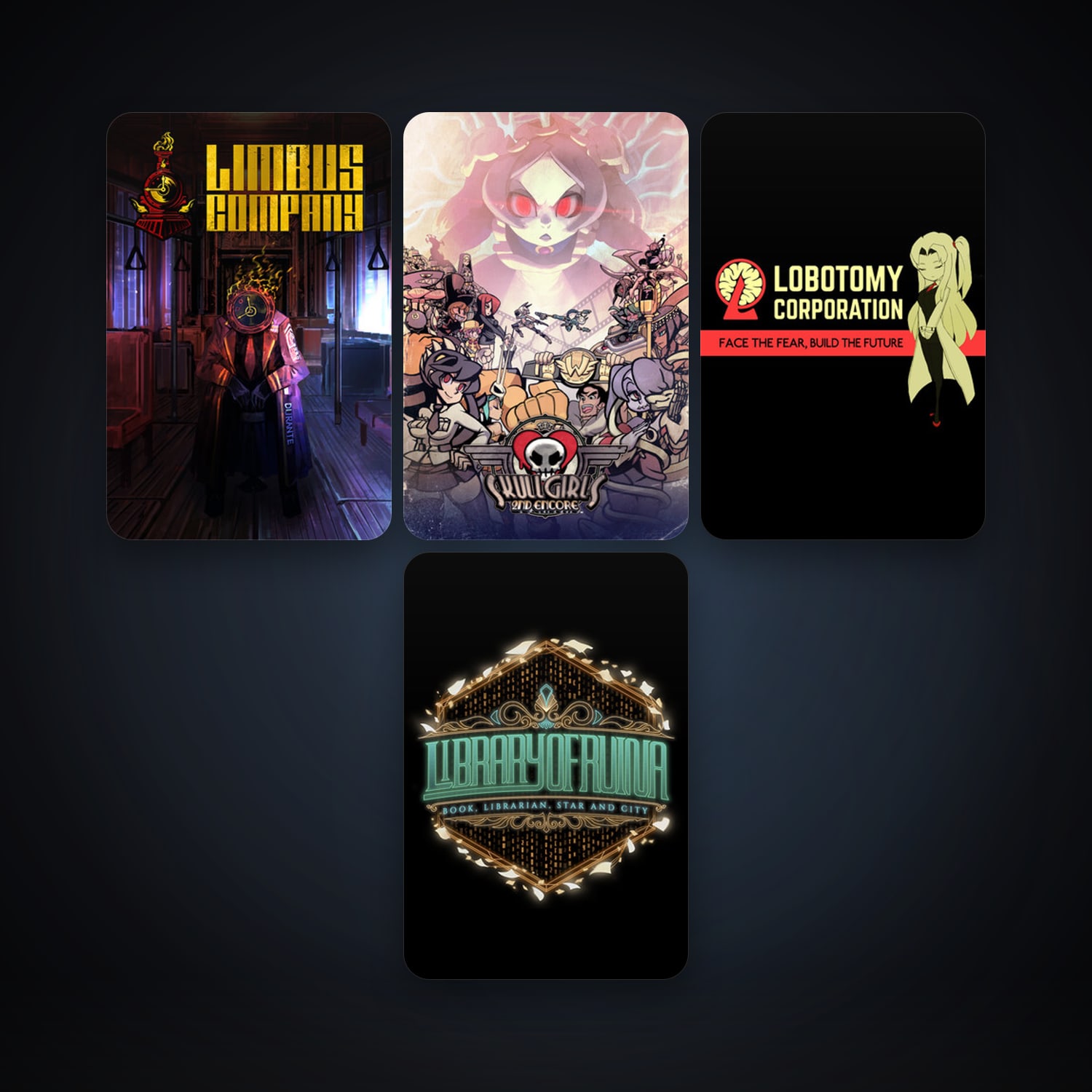 Skullgirls + Lobotomy Corporation | Monster Management Simulation, 5 games, clean — HabibiAccounts