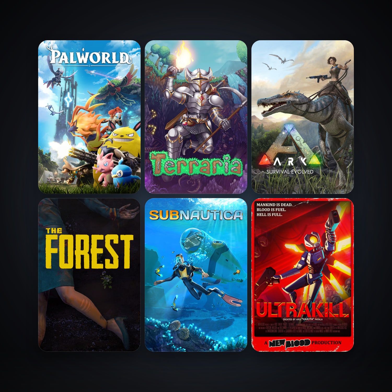 Terraria + The Forest, 24 games, clean — HabibiAccounts