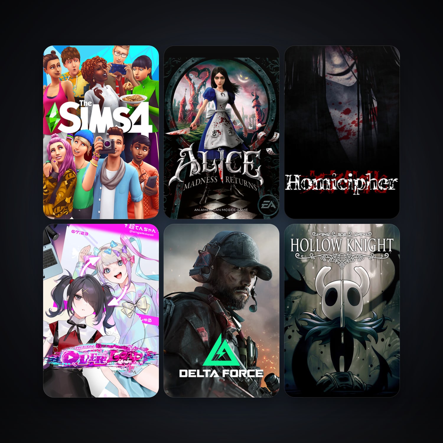 Alice: Madness Returns + Hollow Knight, 18 games, clean — HabibiAccounts