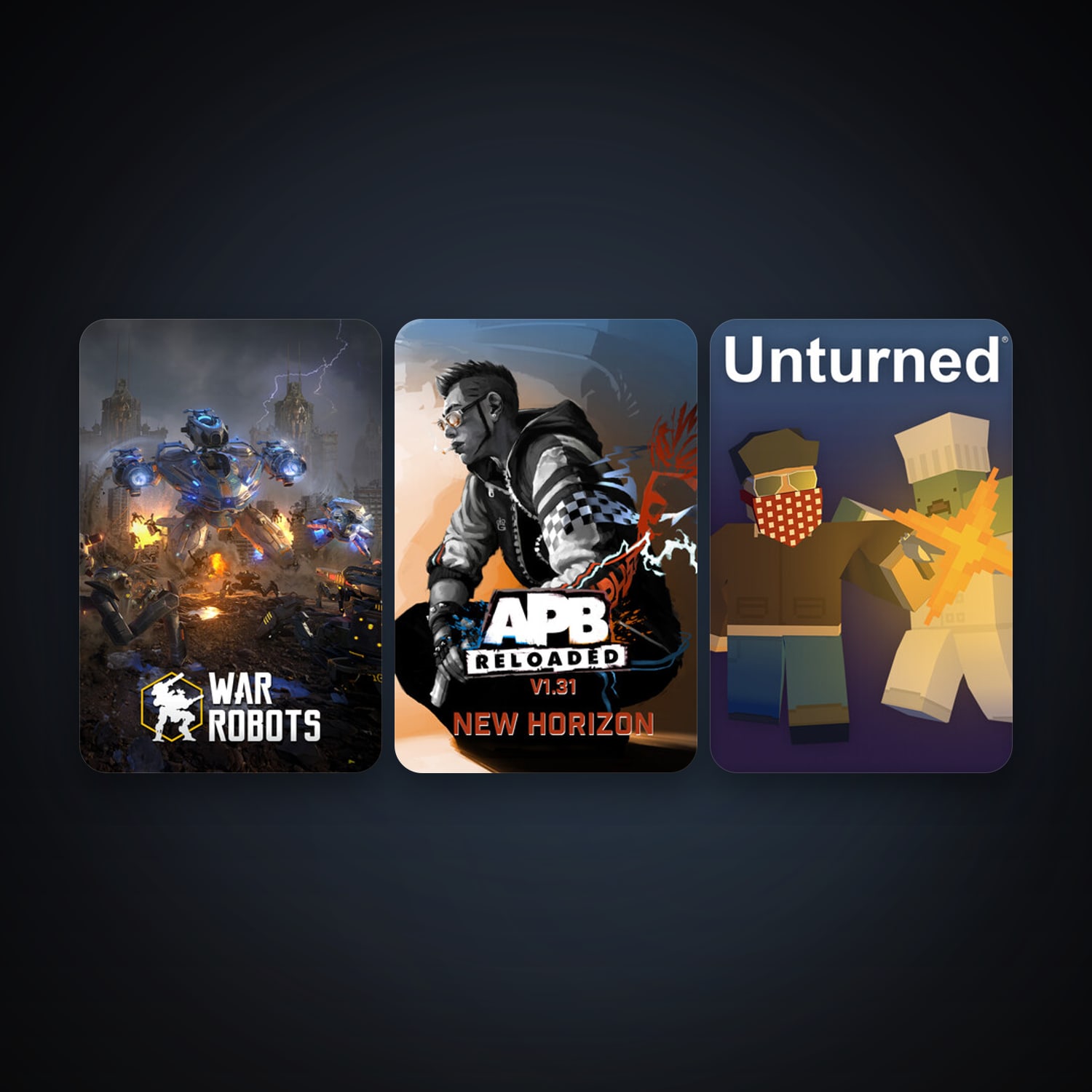 APB Reloaded + Unturned, 6 games, clean — HabibiAccounts