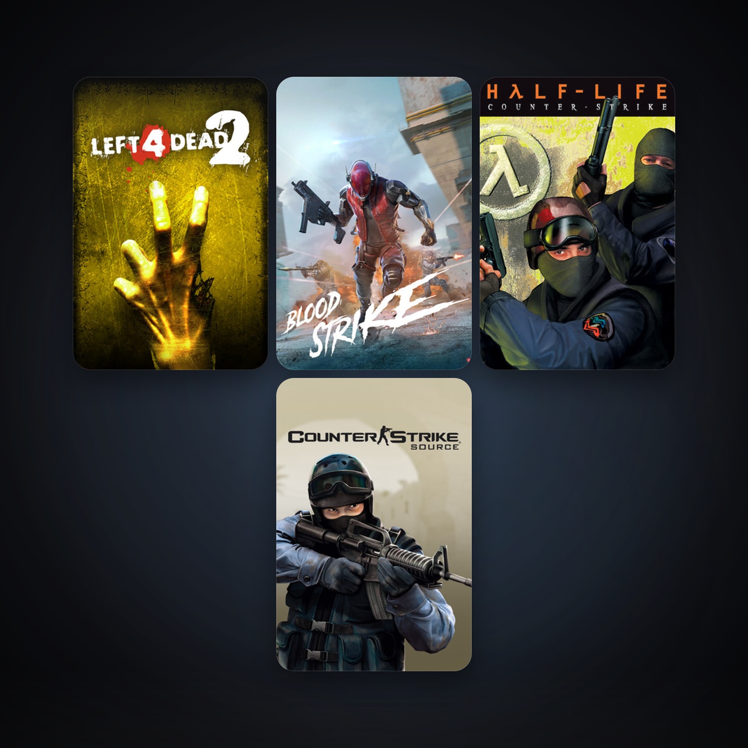 Counter-Strike + Counter-Strike: Source, 8 games, clean — HabibiAccounts