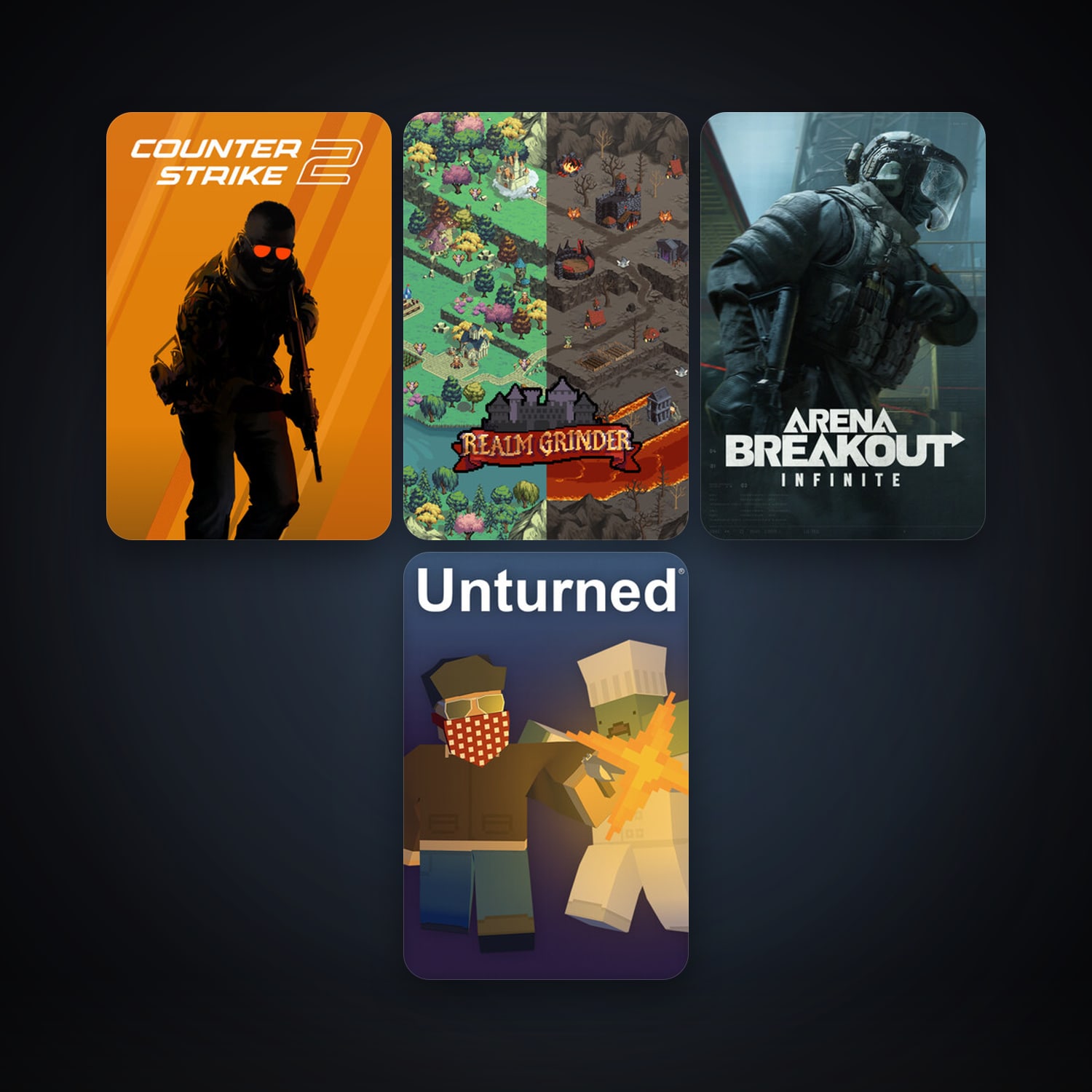 CS2 Prime + Unturned, 4 games, clean — HabibiAccounts