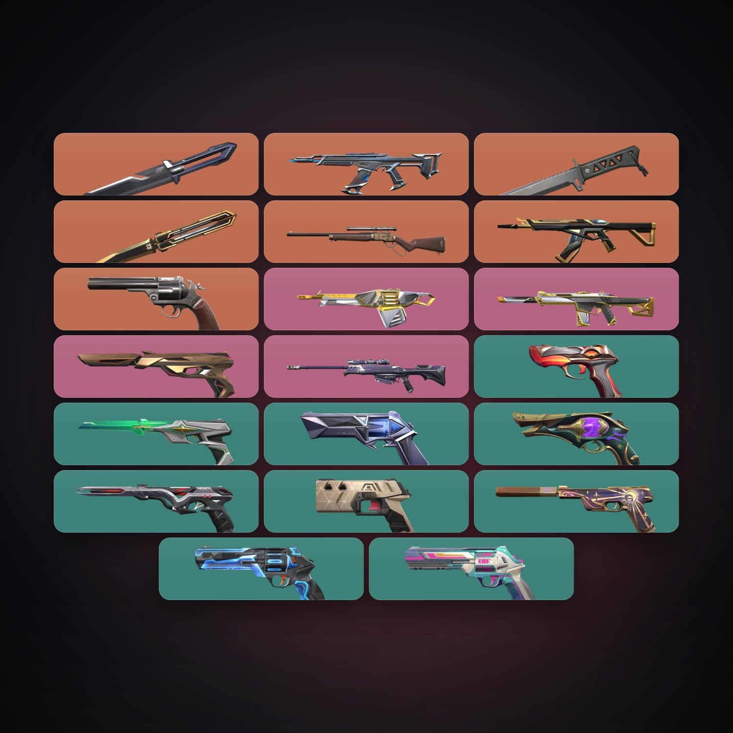 EU Silver 1 locker — 3 knives, 21 skins, lvl 209 · 262017963 — HabibiAccounts