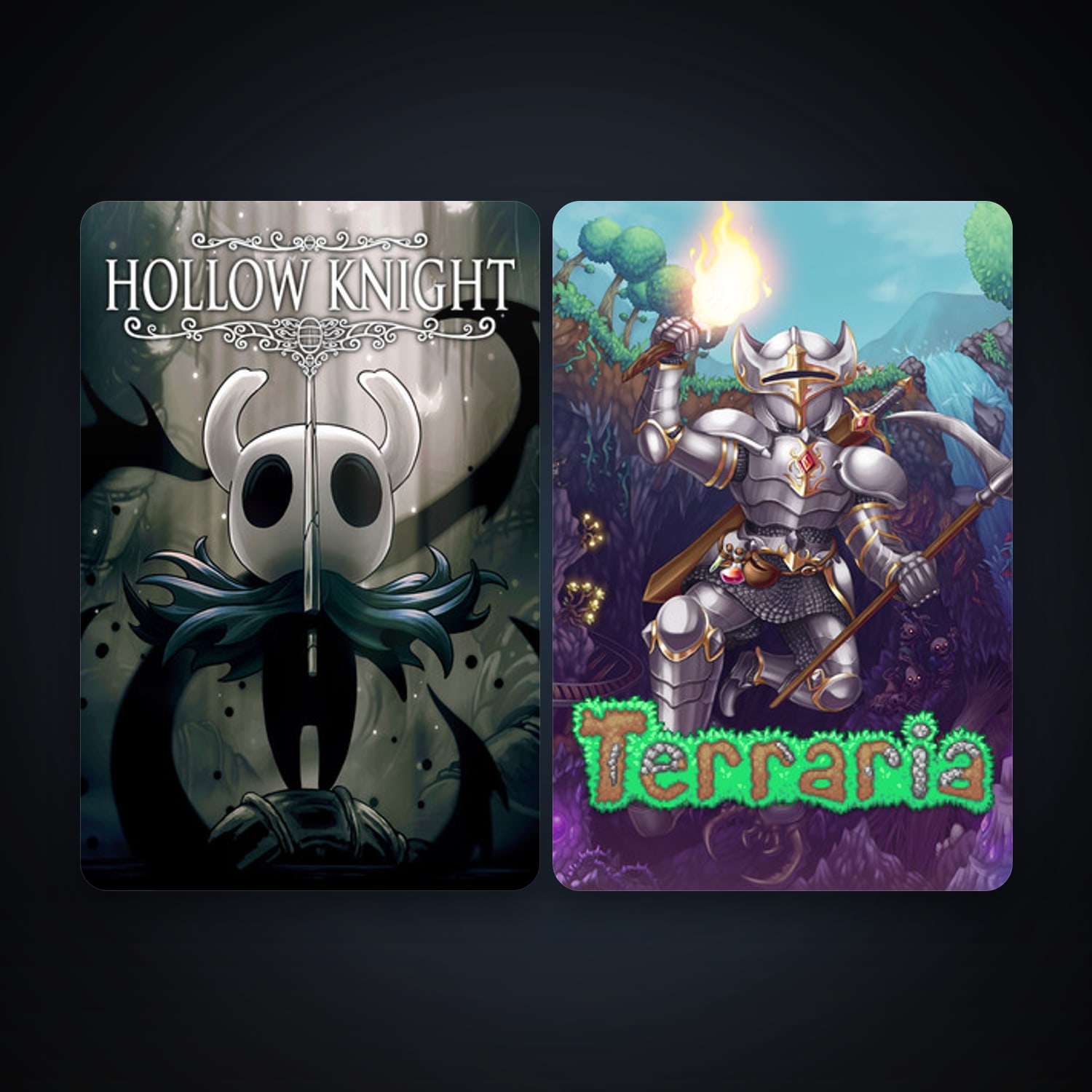 Terraria + Hollow Knight, 4 games, clean — HabibiAccounts