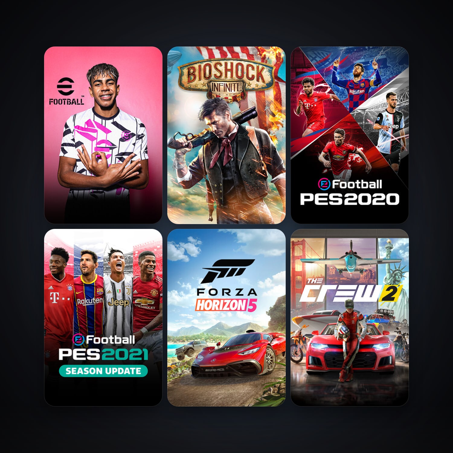BioShock Infinite + Pro Evolution Soccer 2014, 22 games, clean — HabibiAccounts