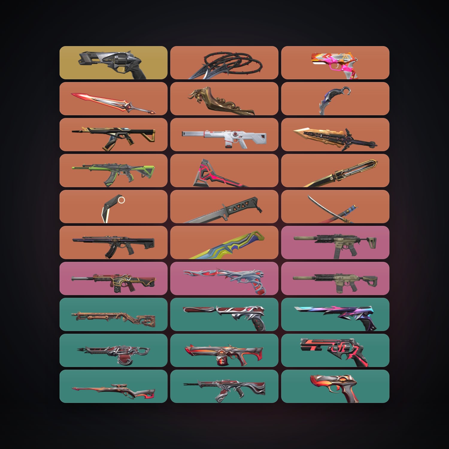 AP Gold 2 locker — 11 knives, 75 skins, lvl 197 — HabibiAccounts