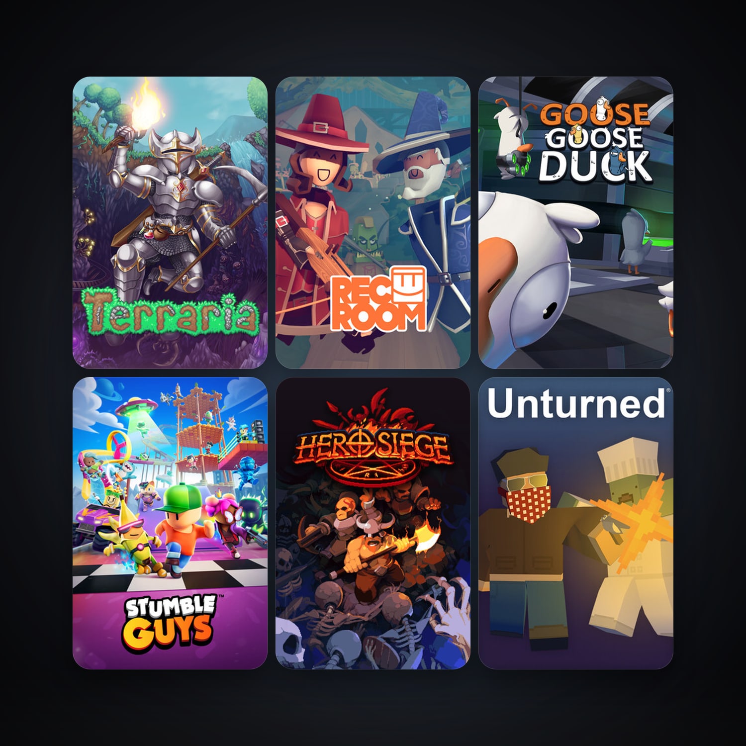 Terraria + Hero Siege, 11 games, clean — HabibiAccounts
