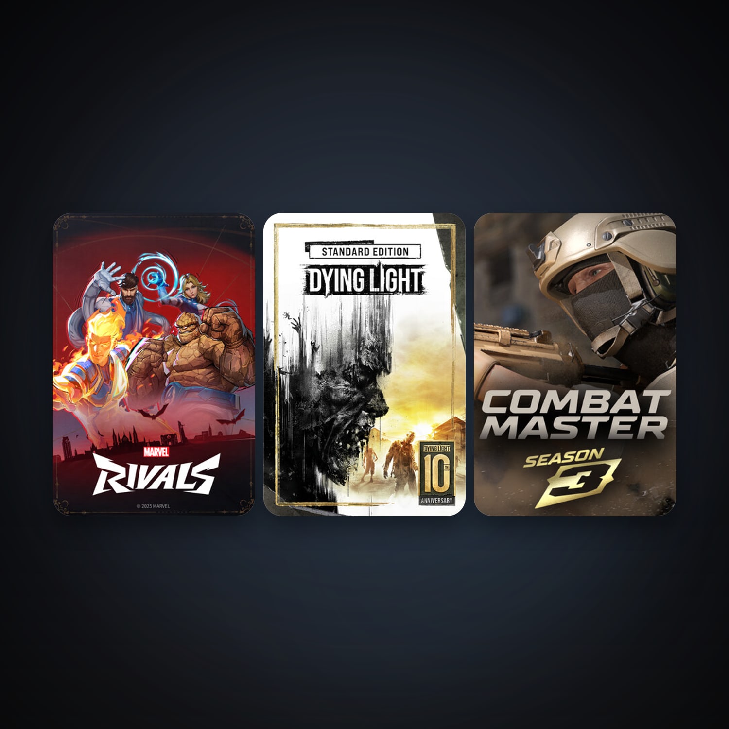 Dying Light + Combat Master: Season 1, 5 games, clean — HabibiAccounts
