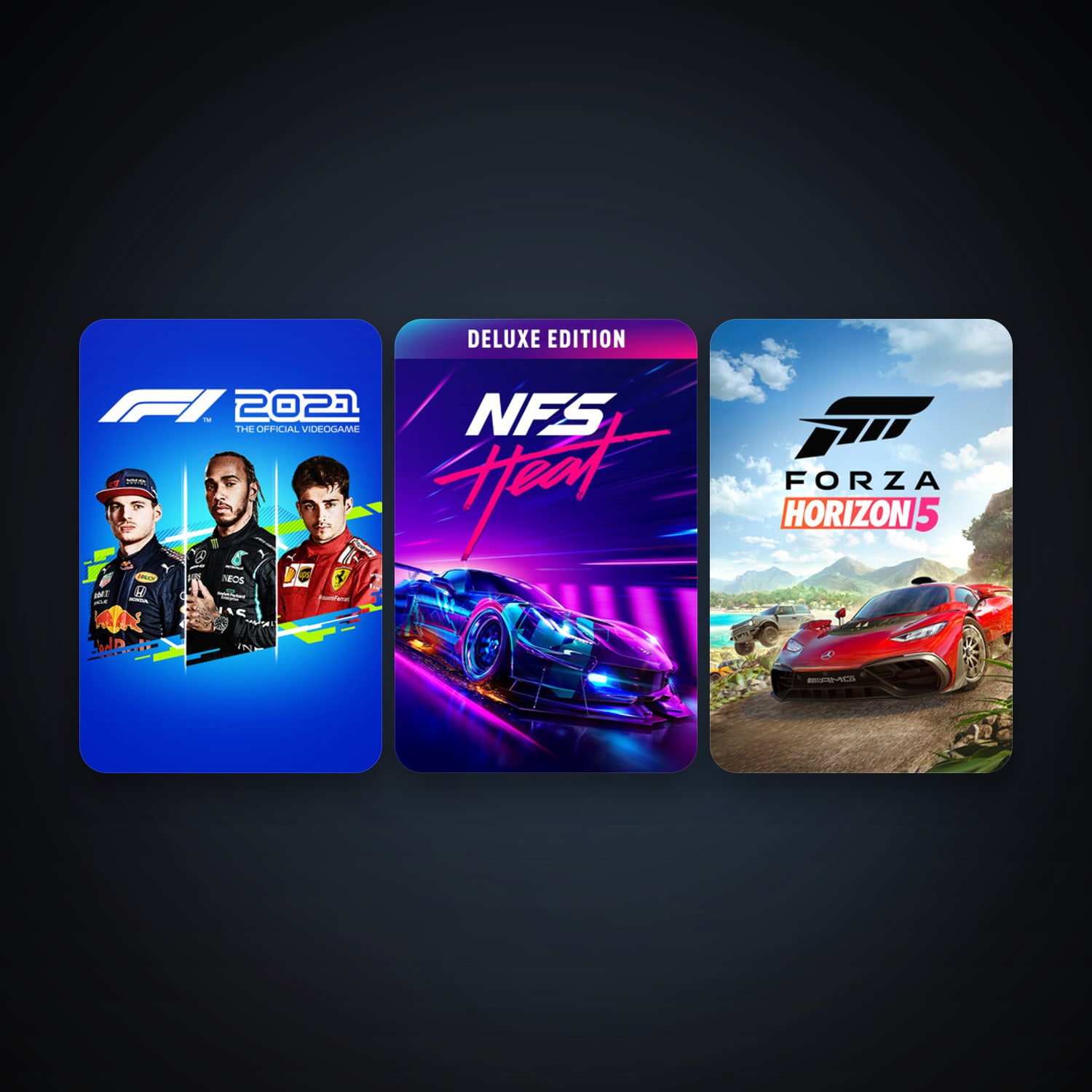 F1 2021 + Need for Speed Heat, 3 games, clean — HabibiAccounts