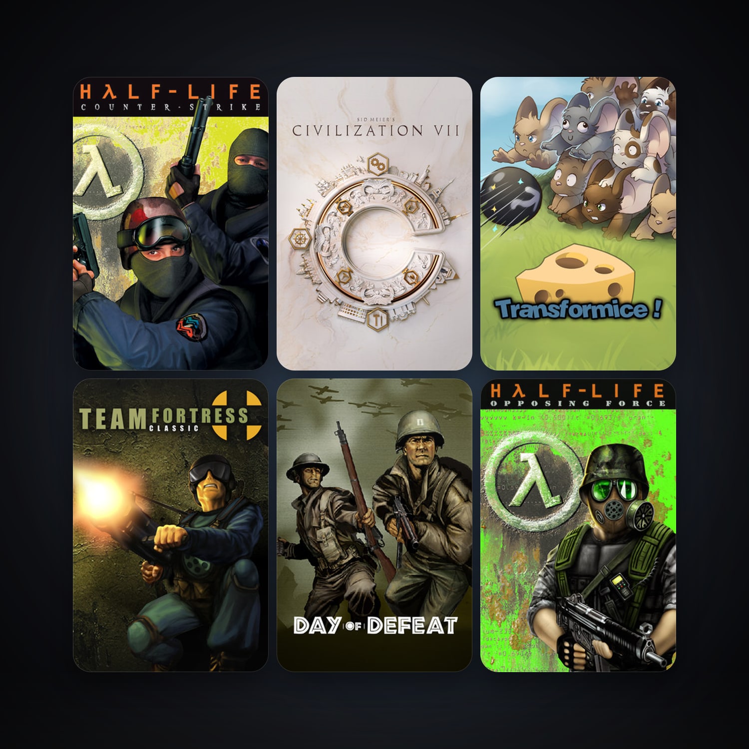 Counter-Strike + Team Fortress Classic, 10 games, clean — HabibiAccounts