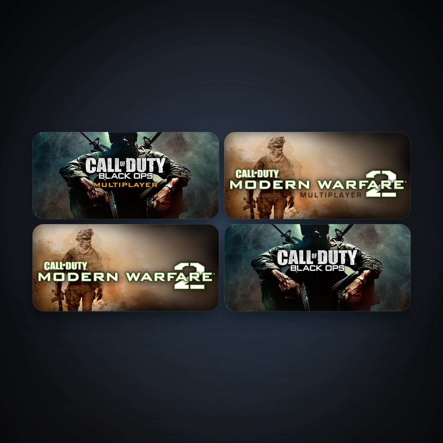 Call of Duty: Modern Warfare 2 (2009) + Call of Duty: Modern Warfare 2 - Multiplayer (2009), 4 games, clean — HabibiAccounts