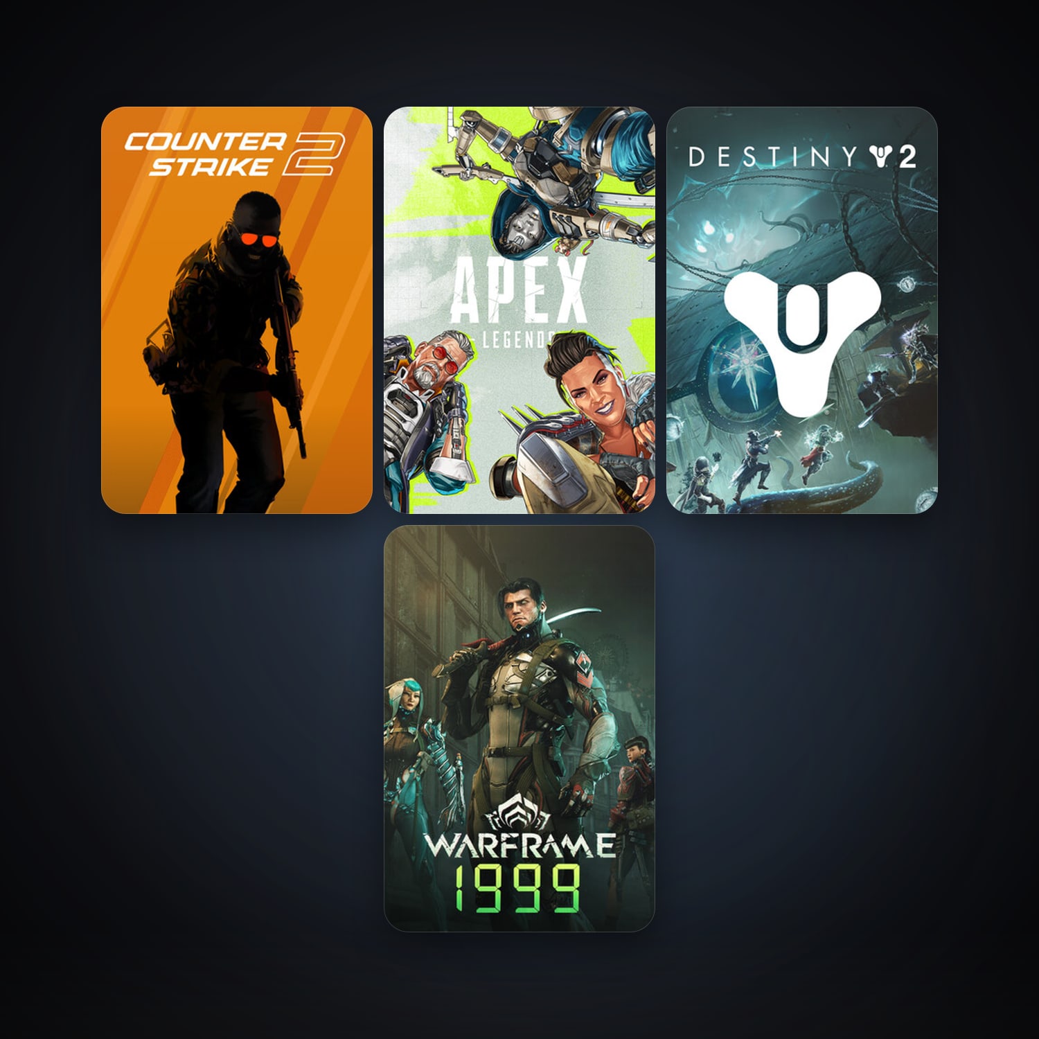 CS2 Prime + Warframe, 5 games, clean — HabibiAccounts
