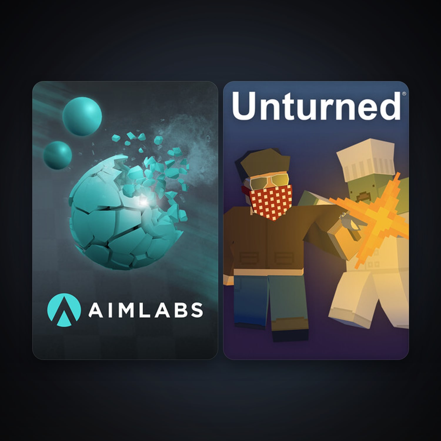 Unturned + Aimlabs, 6 games, clean — HabibiAccounts