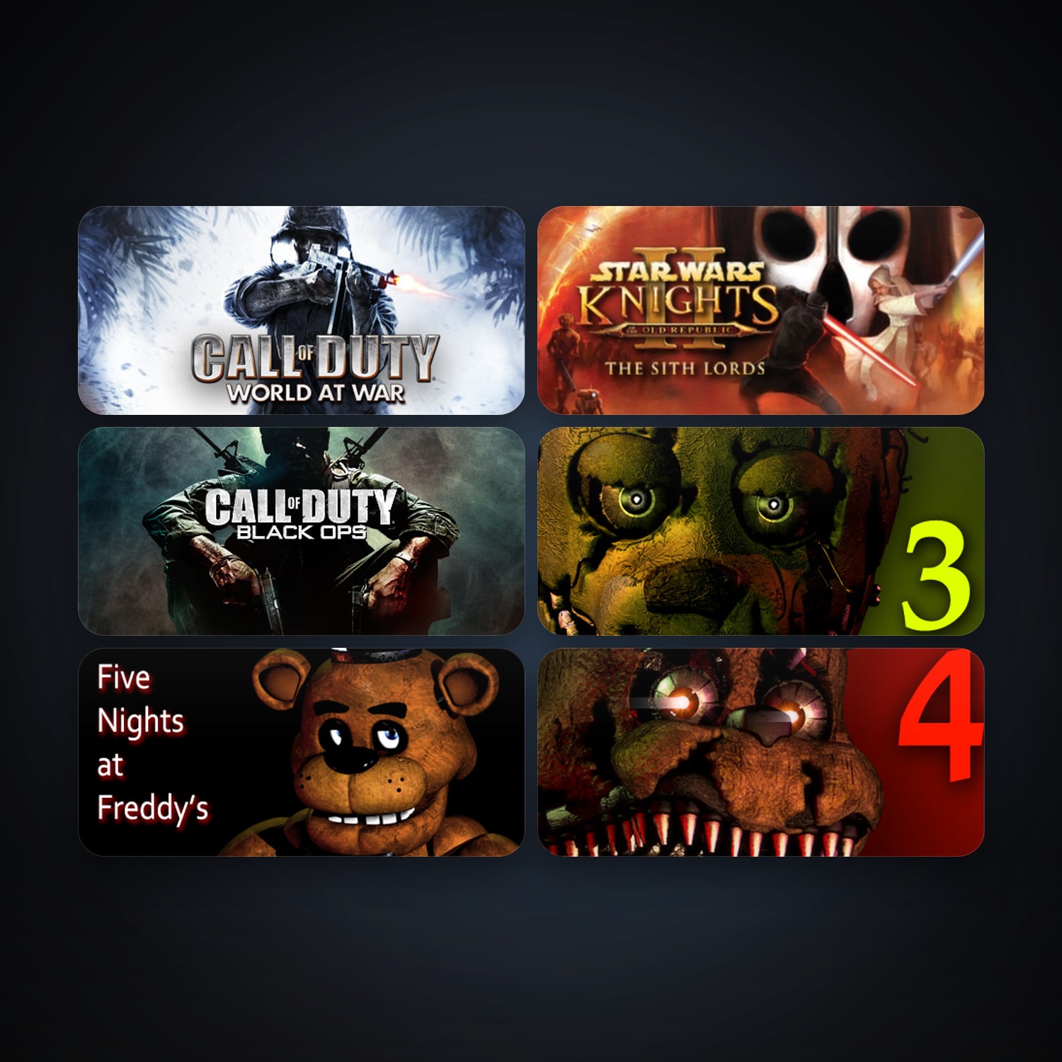 Call of Duty: World at War + Call of Duty: Black Ops, 13 games, clean — HabibiAccounts
