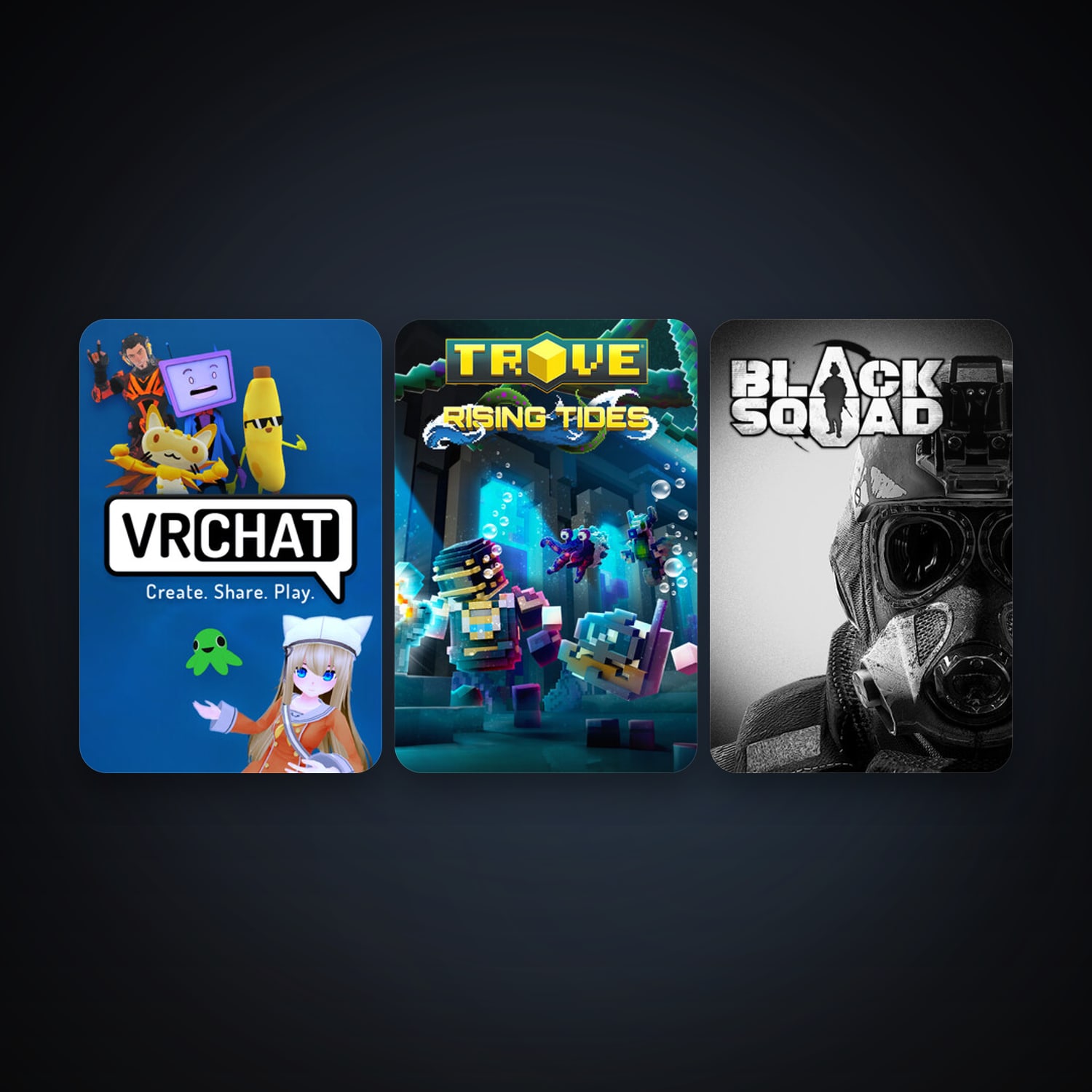Trove + VRChat, 7 games, clean — HabibiAccounts