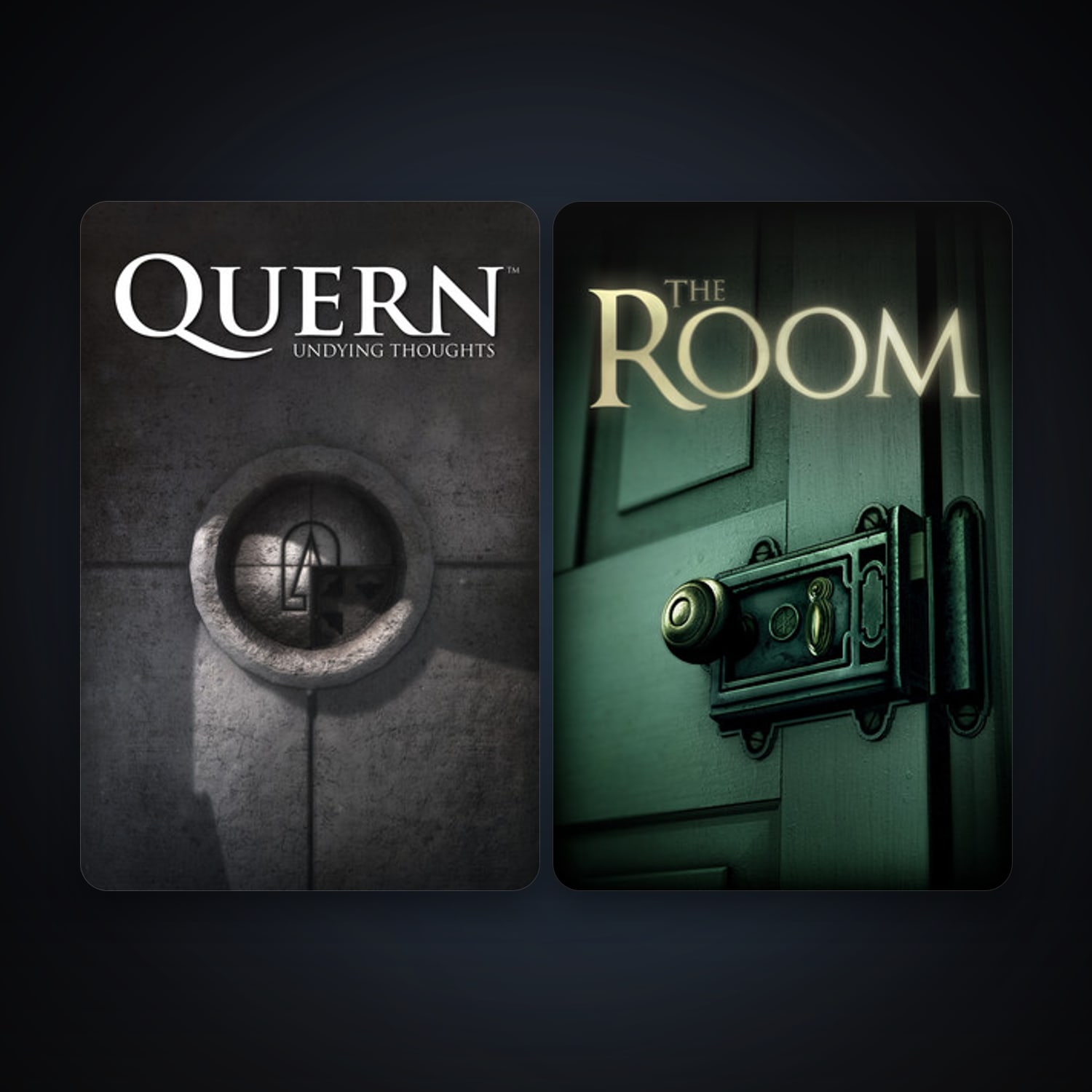 The Room + Quern - Undying Thoughts, 2 games, clean — HabibiAccounts