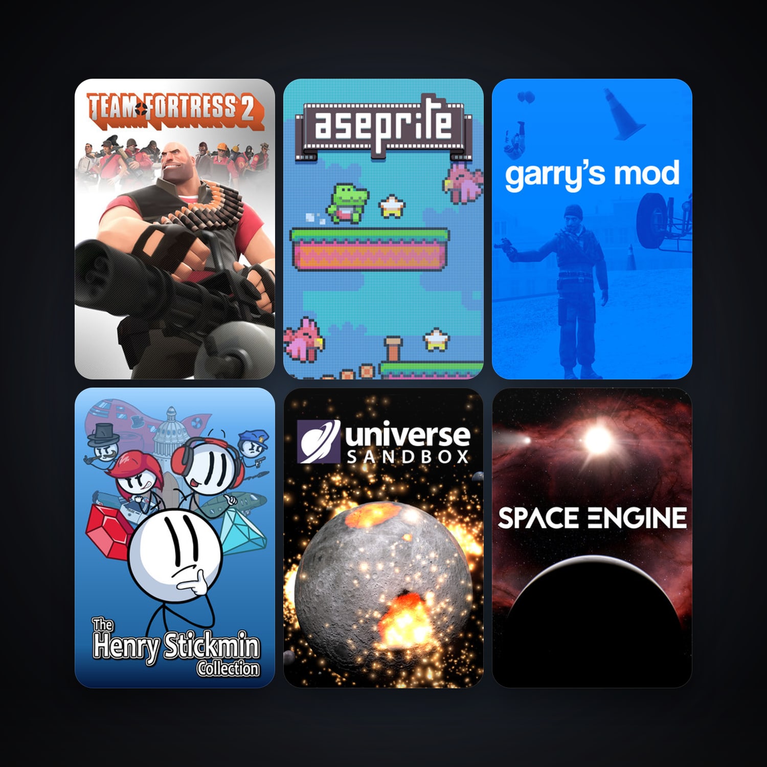 Team Fortress 2 + Garry's Mod, 40 games, Steam 11, clean — HabibiAccounts