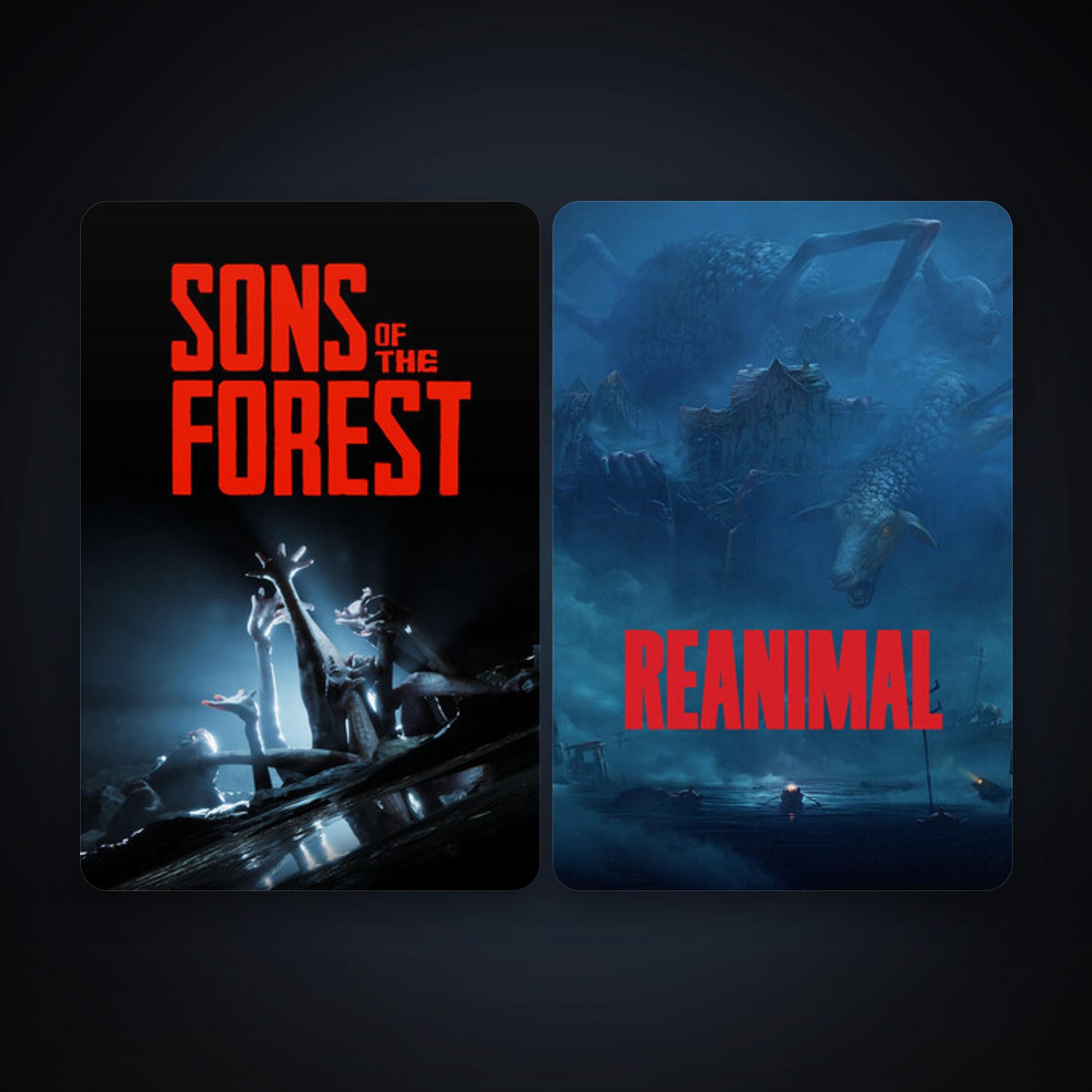 Sons Of The Forest + REANIMAL, 3 games, clean — HabibiAccounts
