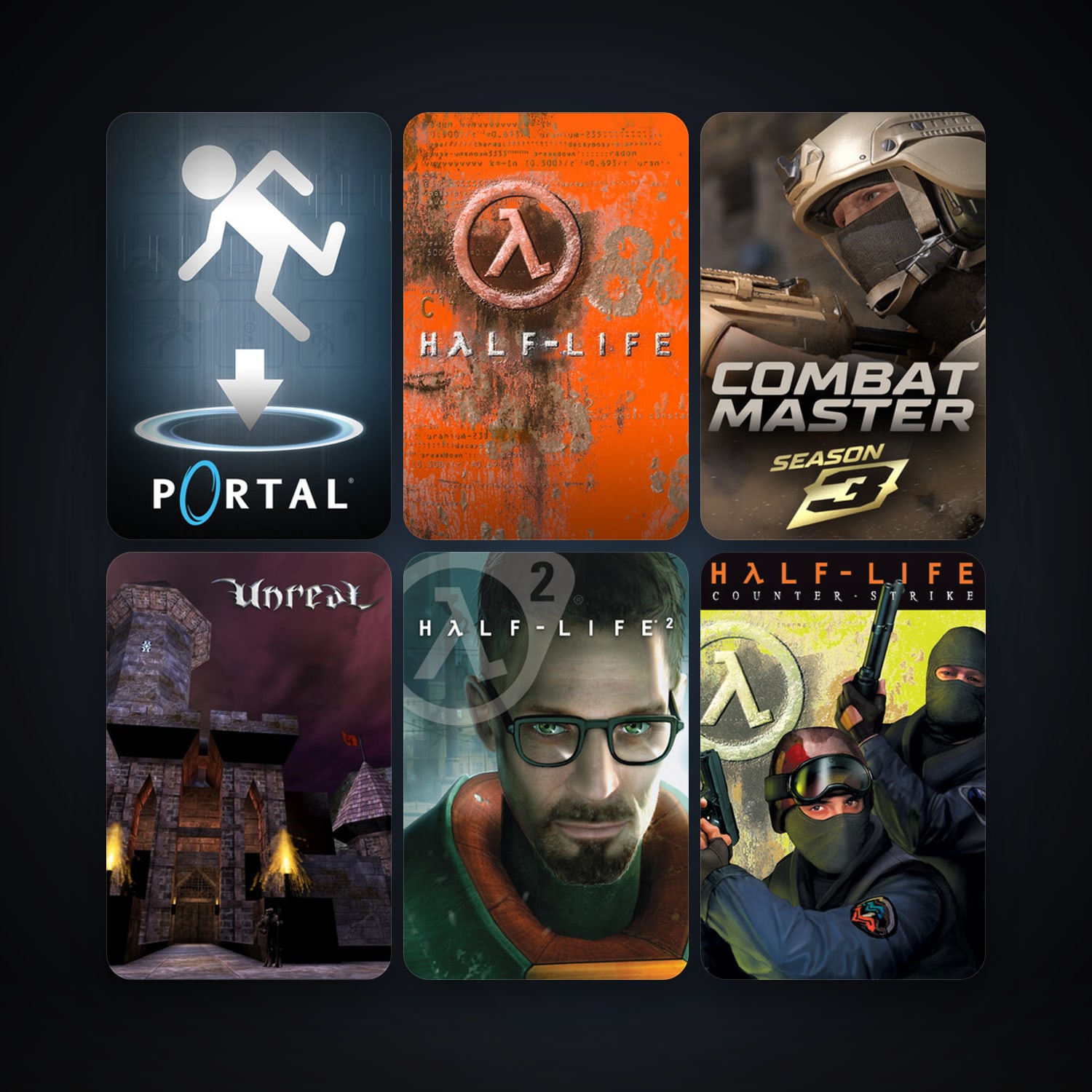 Counter-Strike + Half-Life, 206 games, Steam 10, clean — HabibiAccounts