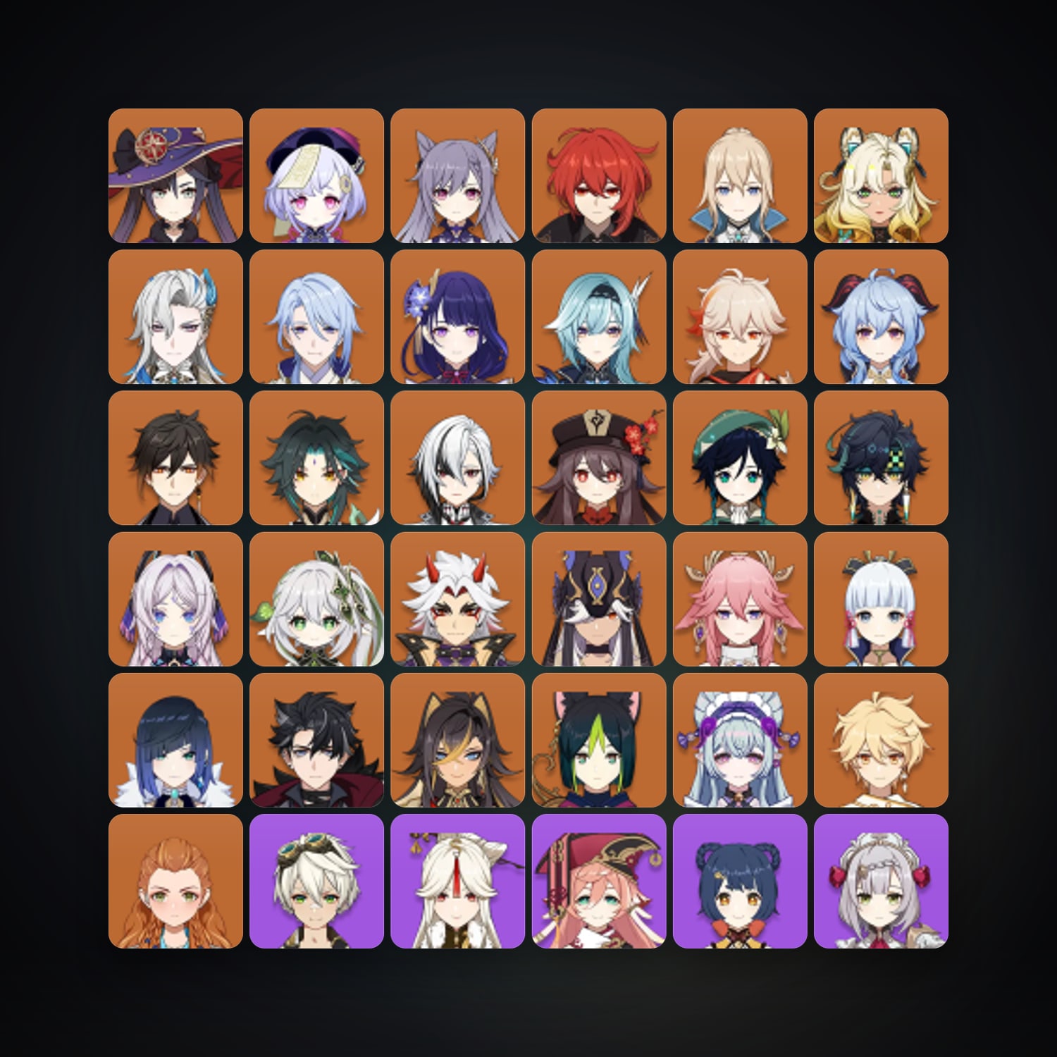 Genshin Impact | AR 60 | 74 Chars | 29× 5★ — Genshin / miHoYo Account — HabibiAccounts