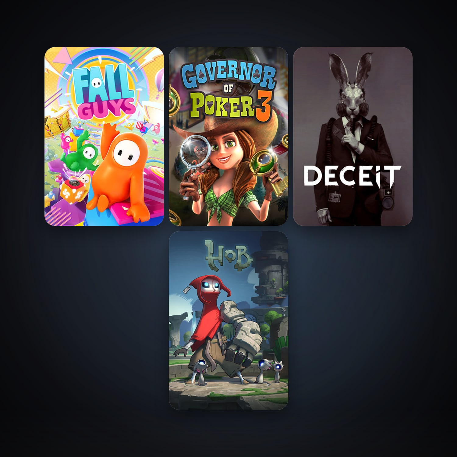 Hob + Governor of Poker 3, 7 games, clean — HabibiAccounts