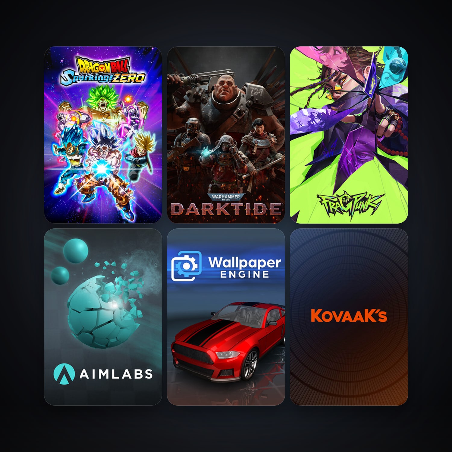 Wallpaper Engine + Aimlabs, 8 games, clean — HabibiAccounts