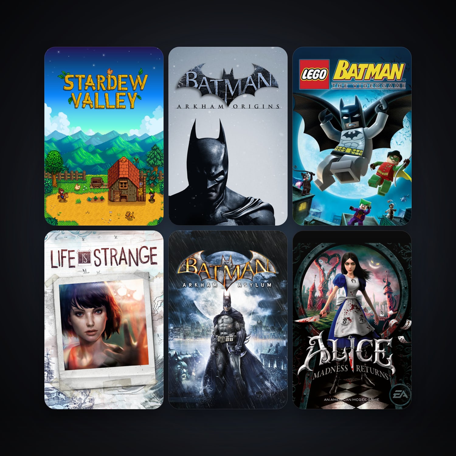 Alice: Madness Returns + LEGO Batman: The Videogame, 22 games, clean — HabibiAccounts