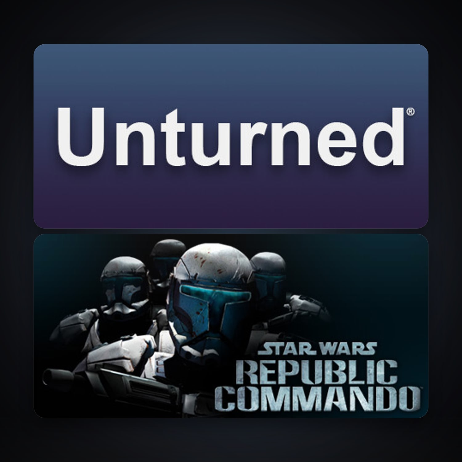 STAR WARS Republic Commando + Unturned, 3 games, clean — HabibiAccounts