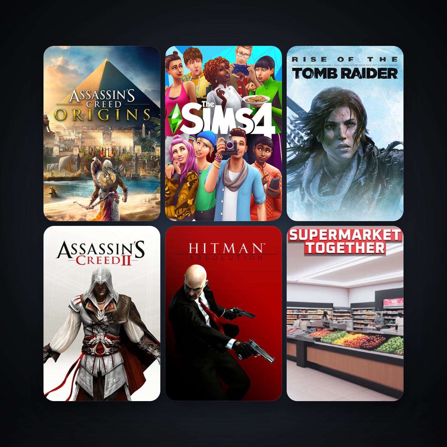 Assassin's Creed 2 Deluxe Edition + Hitman: Absolution, 24 games, clean — HabibiAccounts