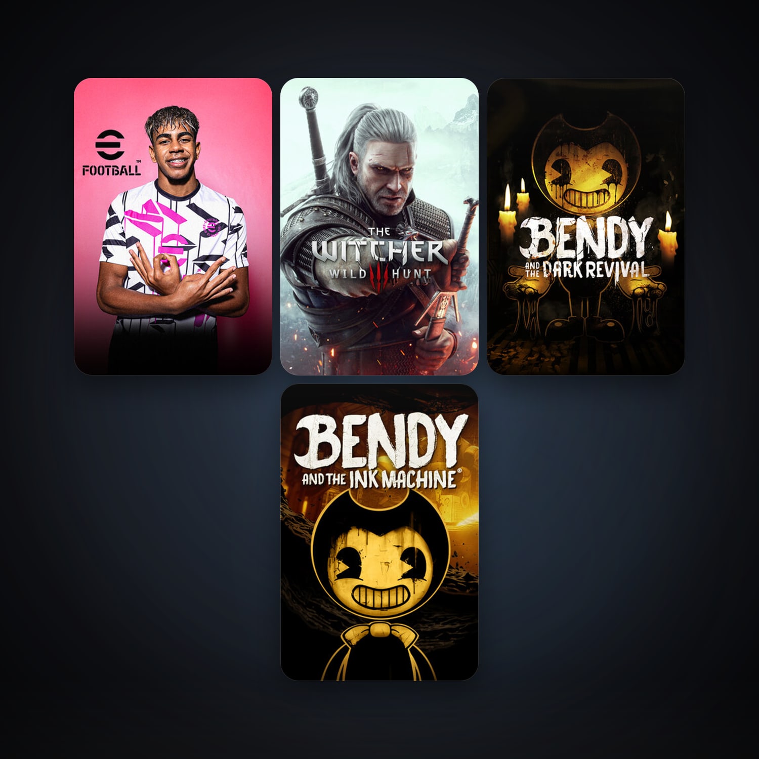The Witcher 3: Wild Hunt + Bendy and the Ink Machine, 9 games, clean — HabibiAccounts