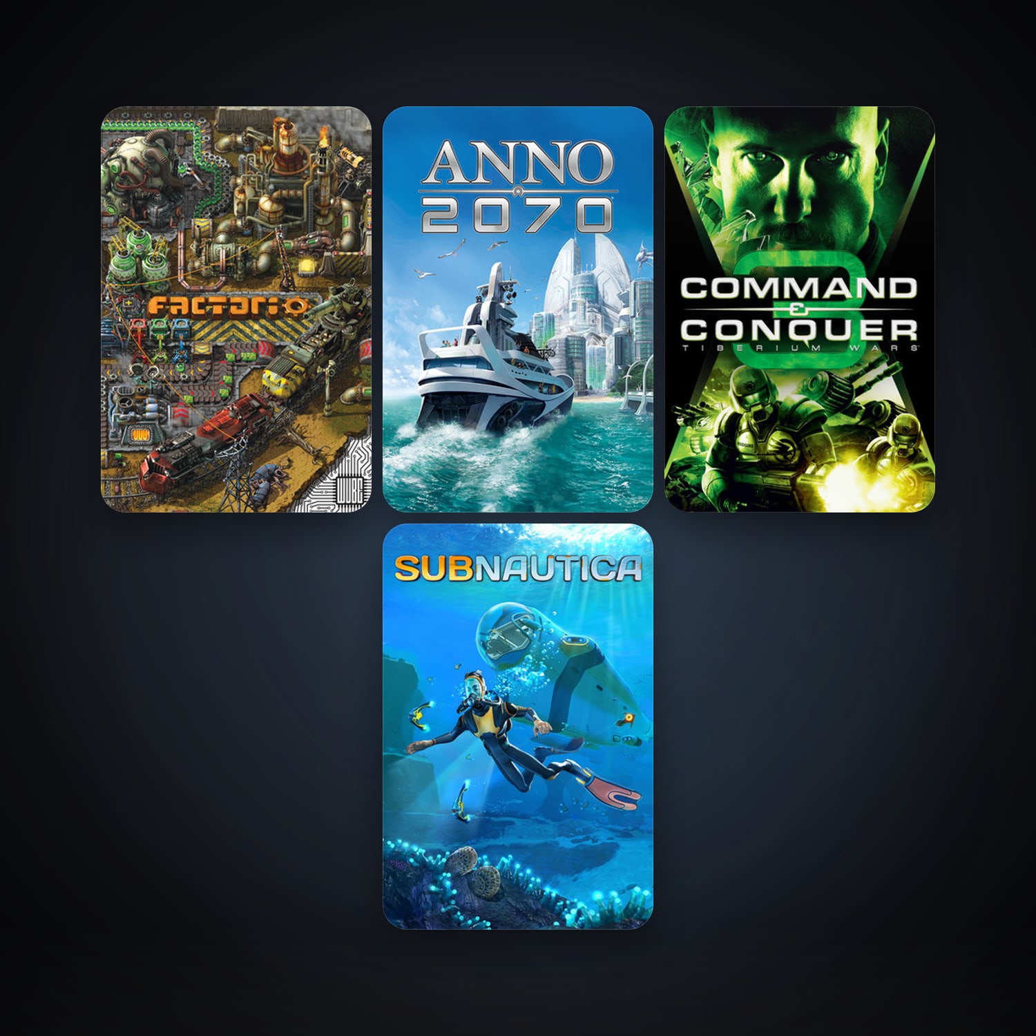 Command & Conquer 3: Tiberium Wars + Anno 2070, 5 games, clean — HabibiAccounts